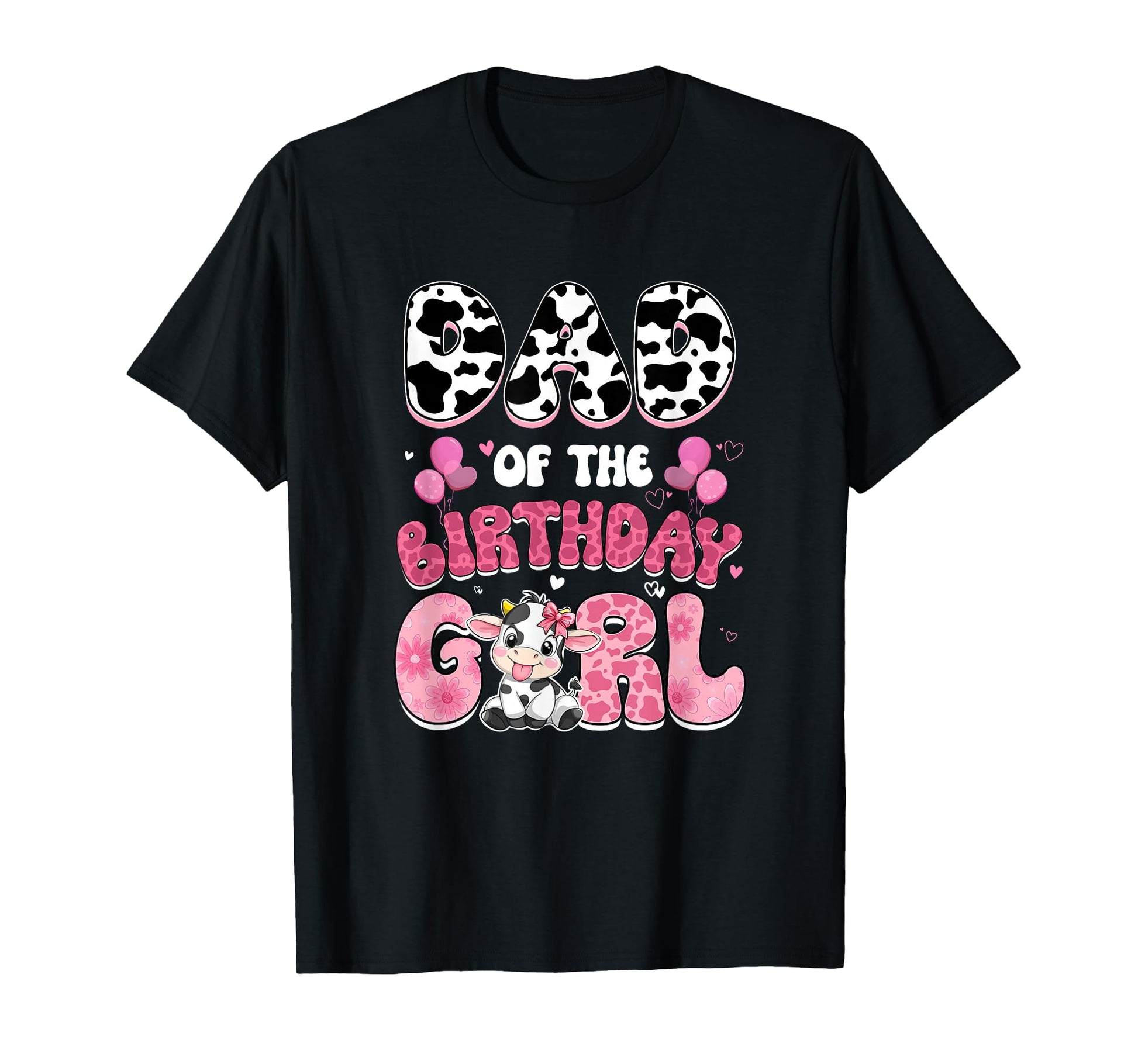 Dad Birthday Cow Farm Family 1St T-Shirt - Casual Everyday Wear Men Women - T-Shirt, Sweatshirt, Hoodie