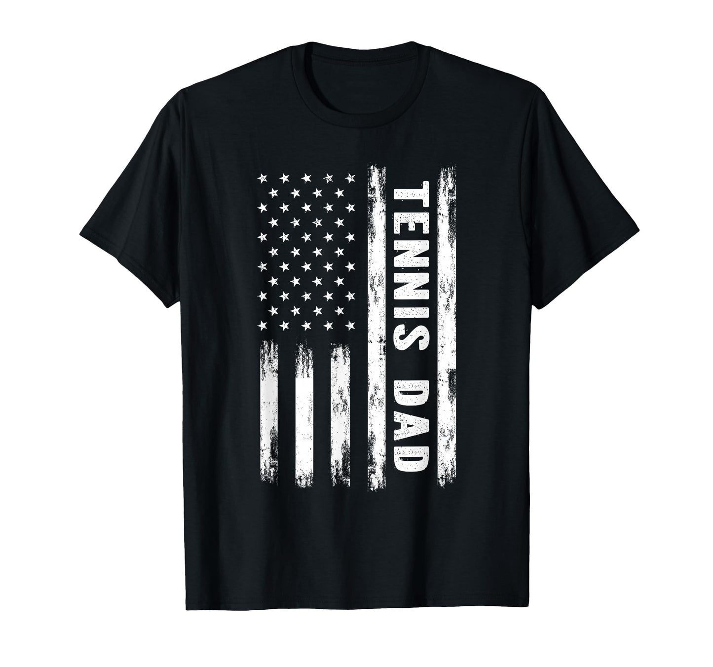 Tennis Dad American Flag Grunge T-Shirt - Aesthetic Graphic for Adults - T-Shirt, Sweatshirt, Hoodie