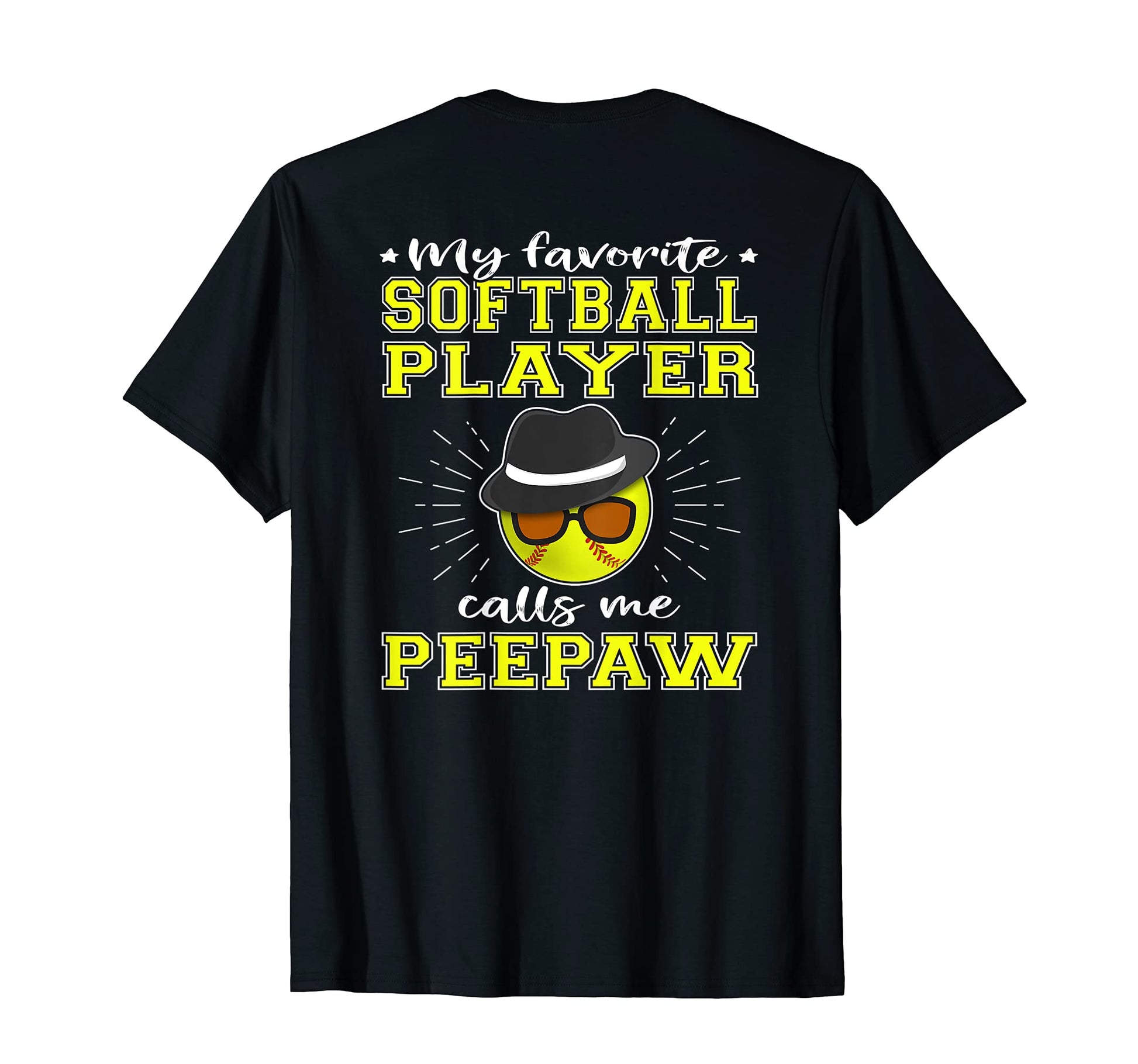 Mens My Favorite Softball Player Calls T-Shirt - Custom Art Print Unisex - T-Shirt, Sweatshirt, Hoodie