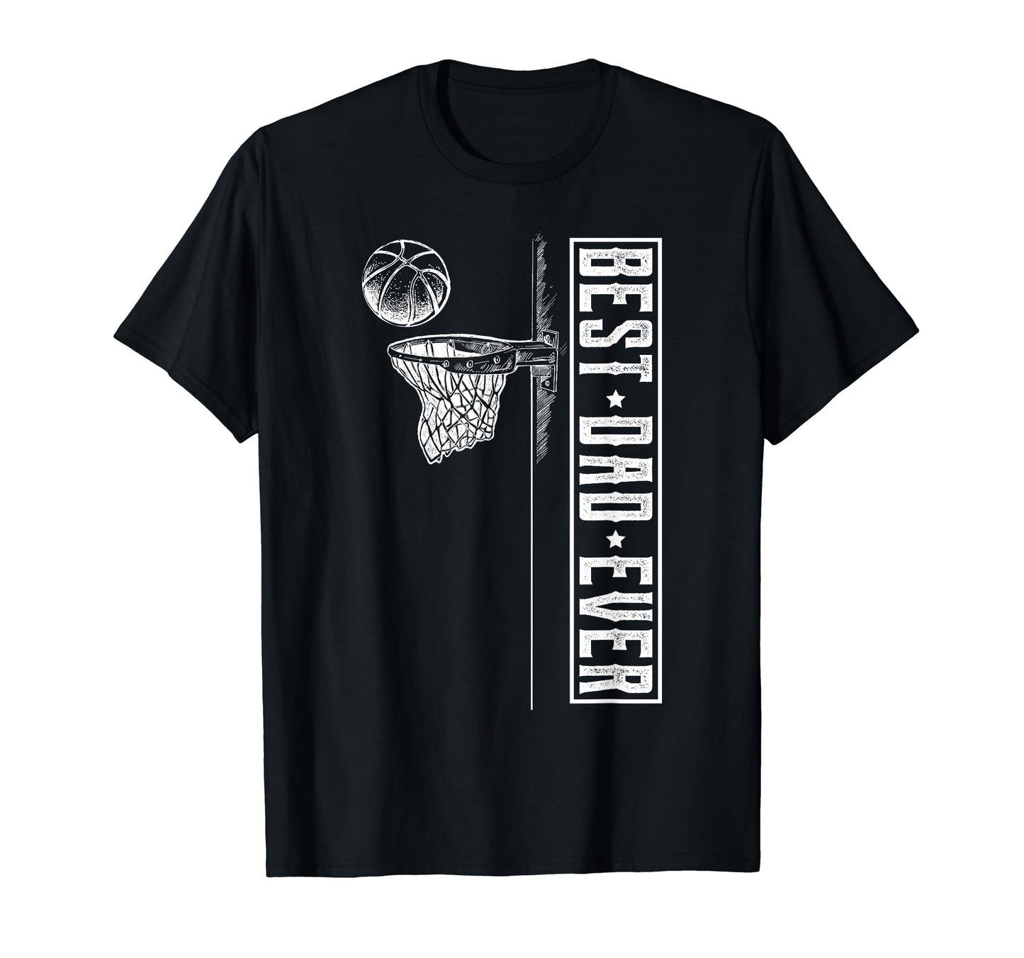 Fathers Day And Basketball Best Dad T-Shirt - Trendy Graphic for Adults - T-Shirt, Sweatshirt, Hoodie