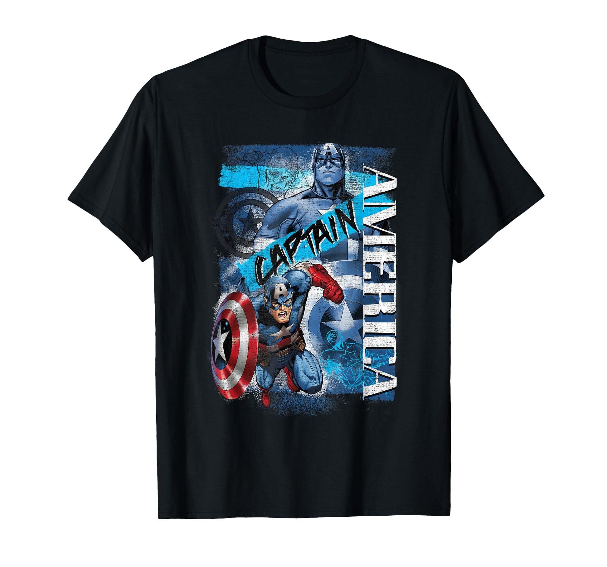 Marvel Avengers Captain America Logo T-Shirt - Minimalist Print for Adults - T-Shirt, Sweatshirt, Hoodie