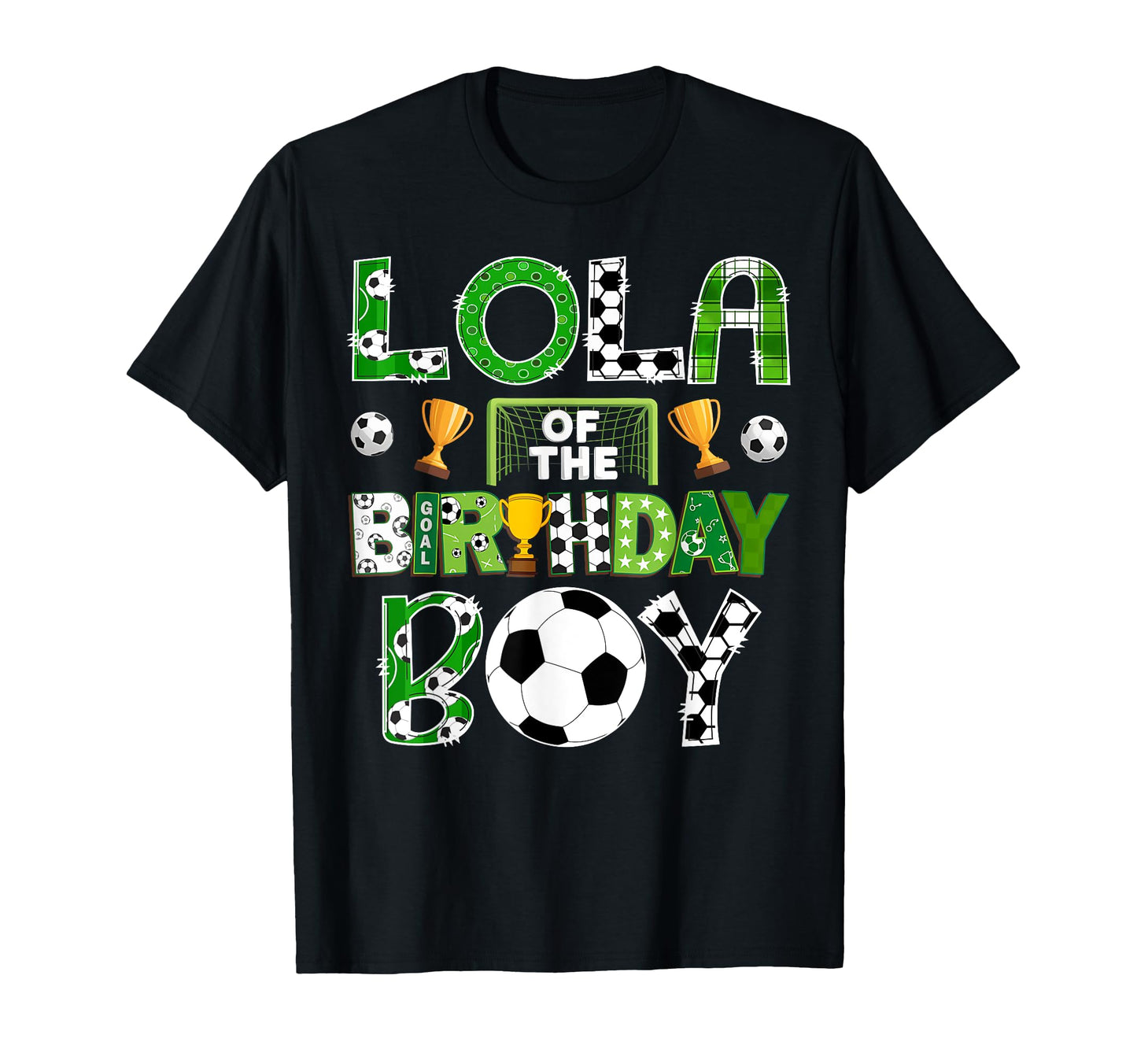 Lola Birthday Soccer Player Game Day T-Shirt - Aesthetic Graphic Men Women - T-Shirt, Sweatshirt, Hoodie
