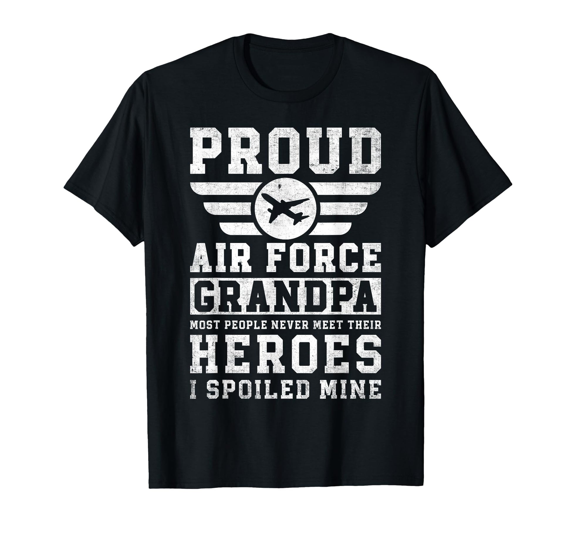 Proud Air Force Grandpa Airman T-Shirt - Fun Novelty Design Unisex - T-Shirt, Sweatshirt, Hoodie