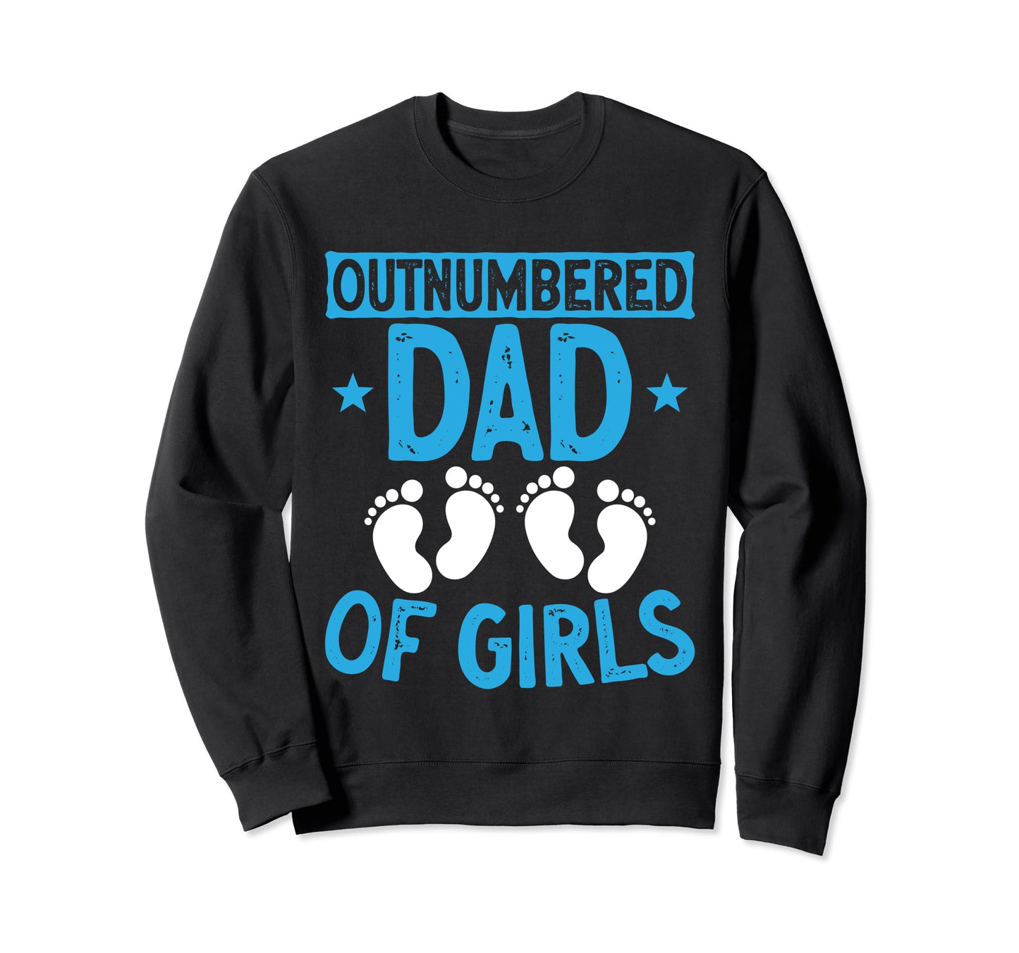 Dad Twins Outnumbered Dad Twin Dad Sweatshirt - Aesthetic Graphic Unisex - T-Shirt, Sweatshirt, Hoodie