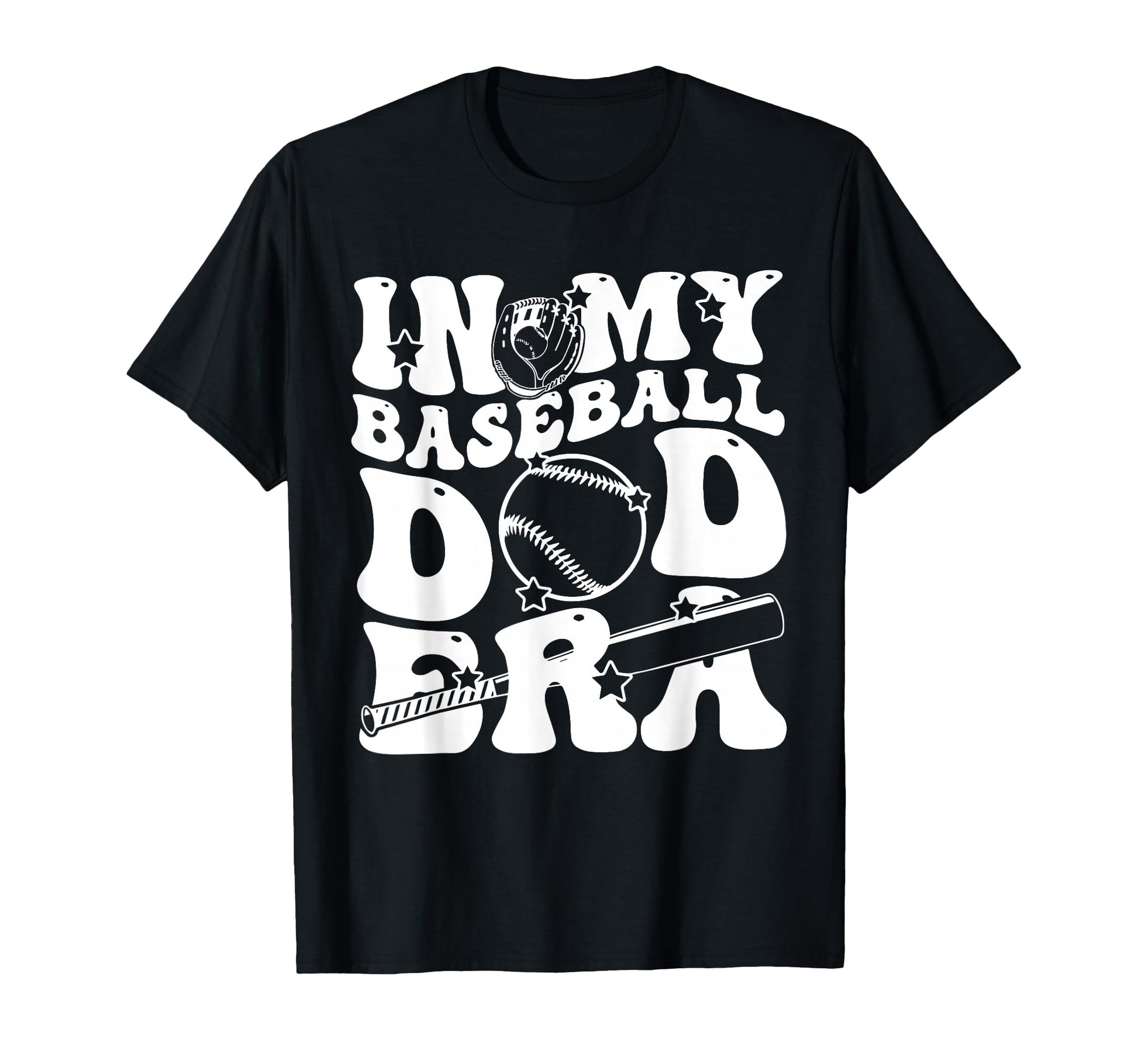 My Baseball Dad Era Groovy Daddy Papa T-Shirt - Unique Graphic Men Women - T-Shirt, Sweatshirt, Hoodie