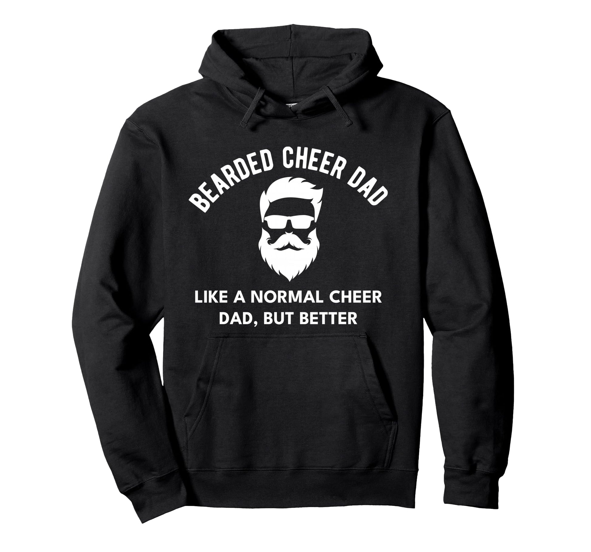 Cheer Dad Bearded Definition Cheerleading Hoodie - Trendy Graphic Unisex - T-Shirt, Sweatshirt, Hoodie