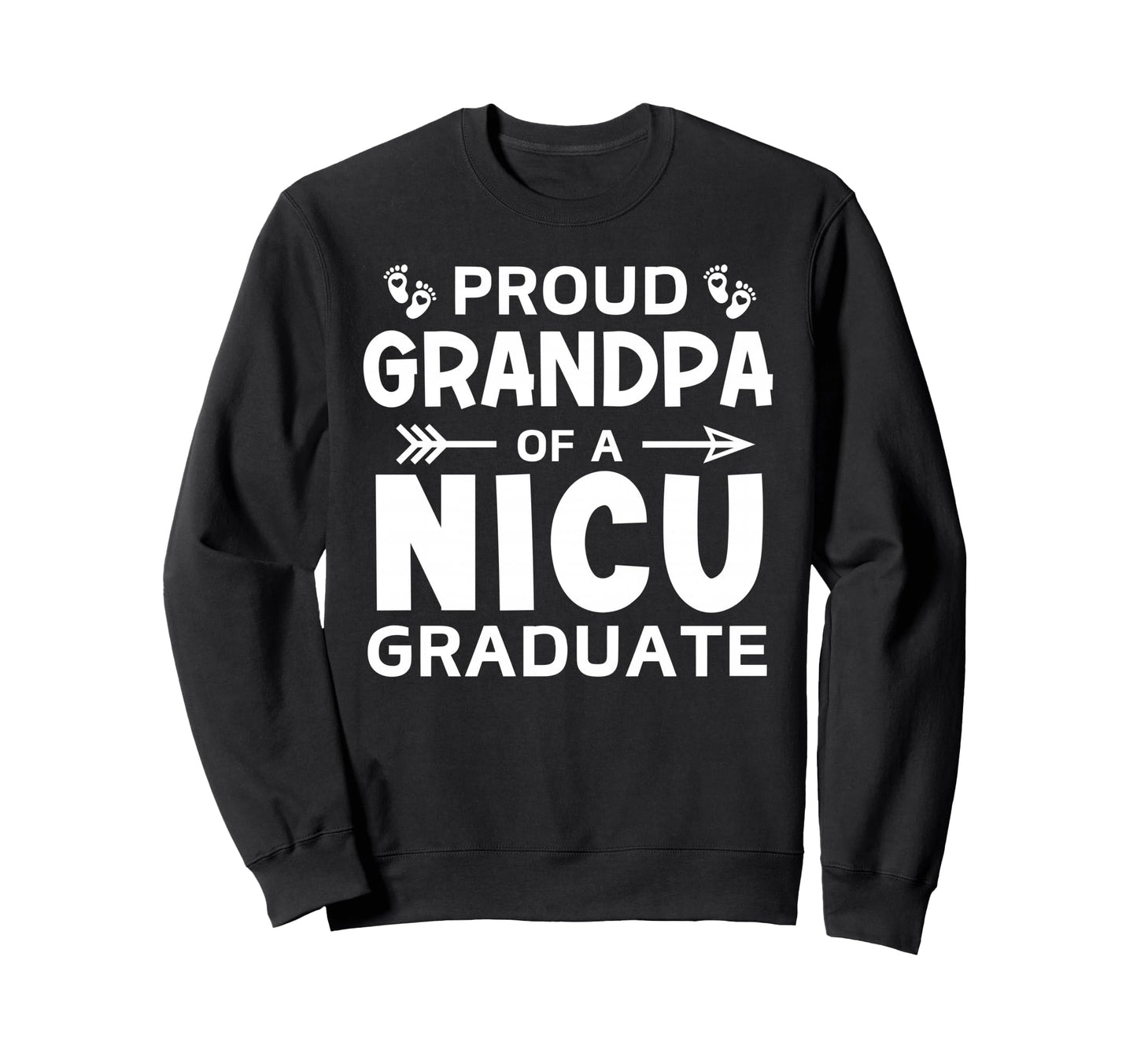 Proud Grandpa Nicu Graduate Micro Sweatshirt - Novelty Apparel for Adults - T-Shirt, Sweatshirt, Hoodie