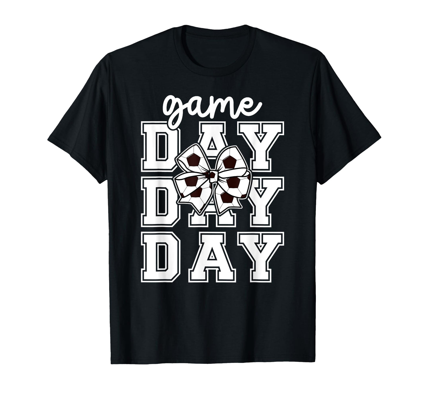 Game Day Soccer Coquette Soccer Game Day T-Shirt - Graphic Print for Adults - T-Shirt, Sweatshirt, Hoodie