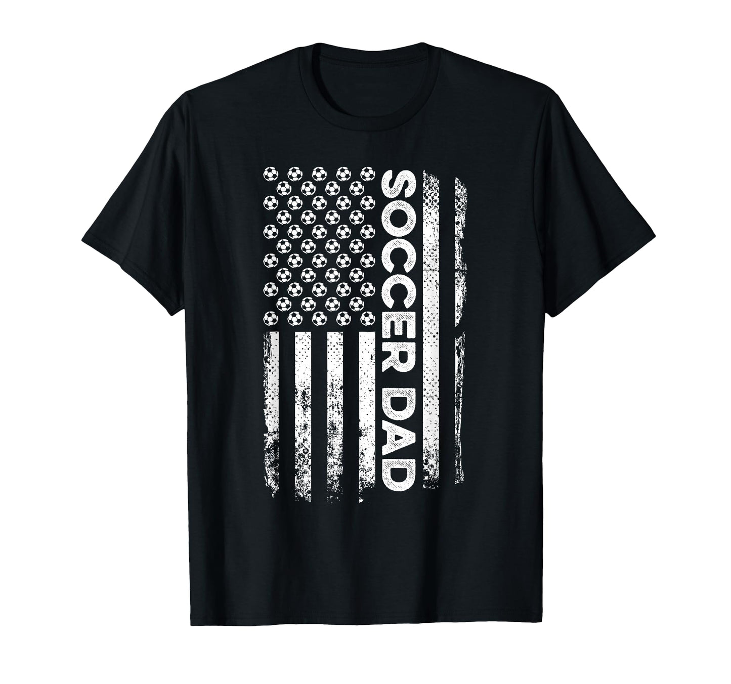 Soccer Dad American Flag Patriotic T-Shirt - Fun Novelty Design for Adults - T-Shirt, Sweatshirt, Hoodie