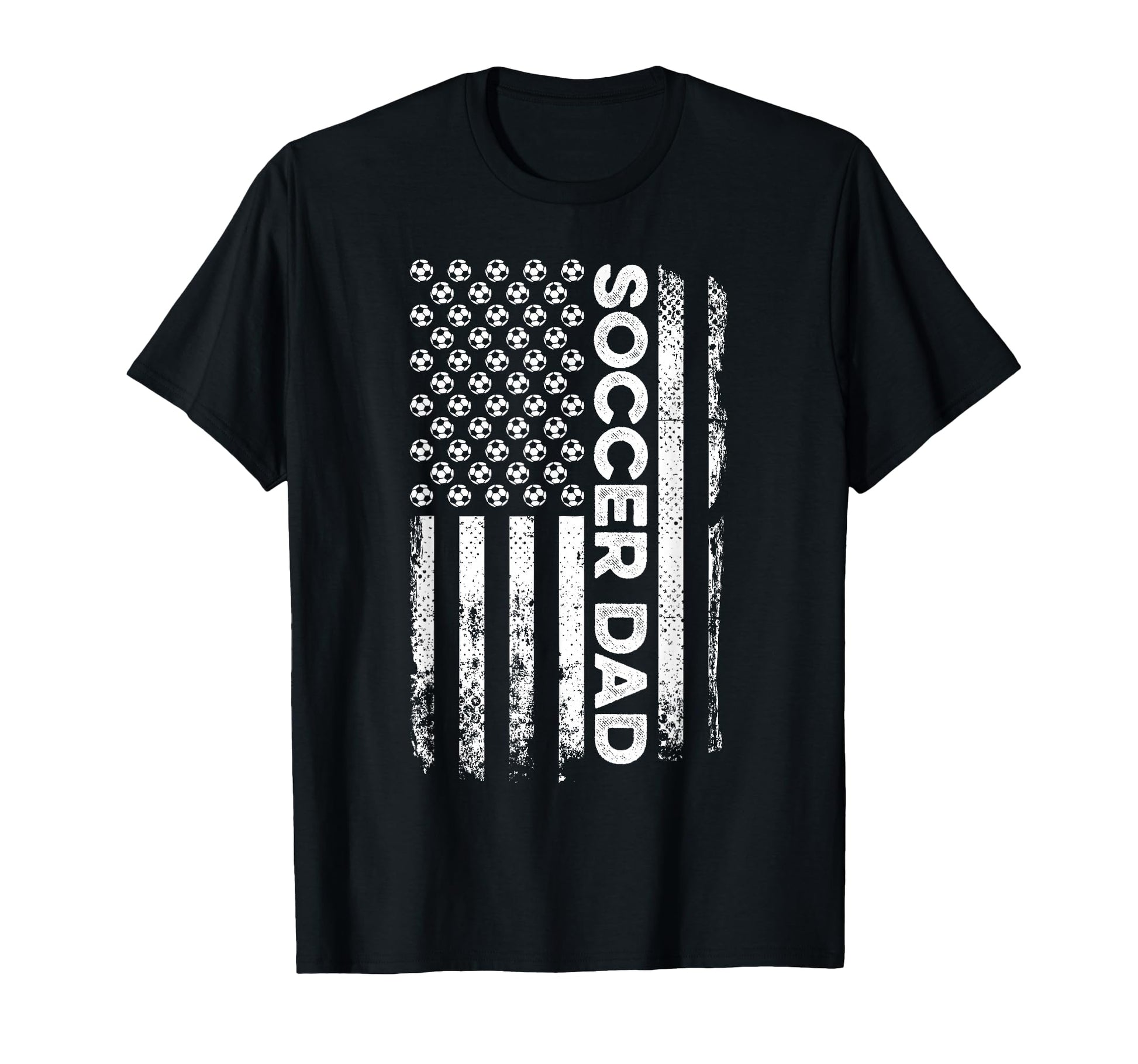 Soccer Dad American Flag Patriotic T-Shirt - Fun Novelty Design for Adults - T-Shirt, Sweatshirt, Hoodie