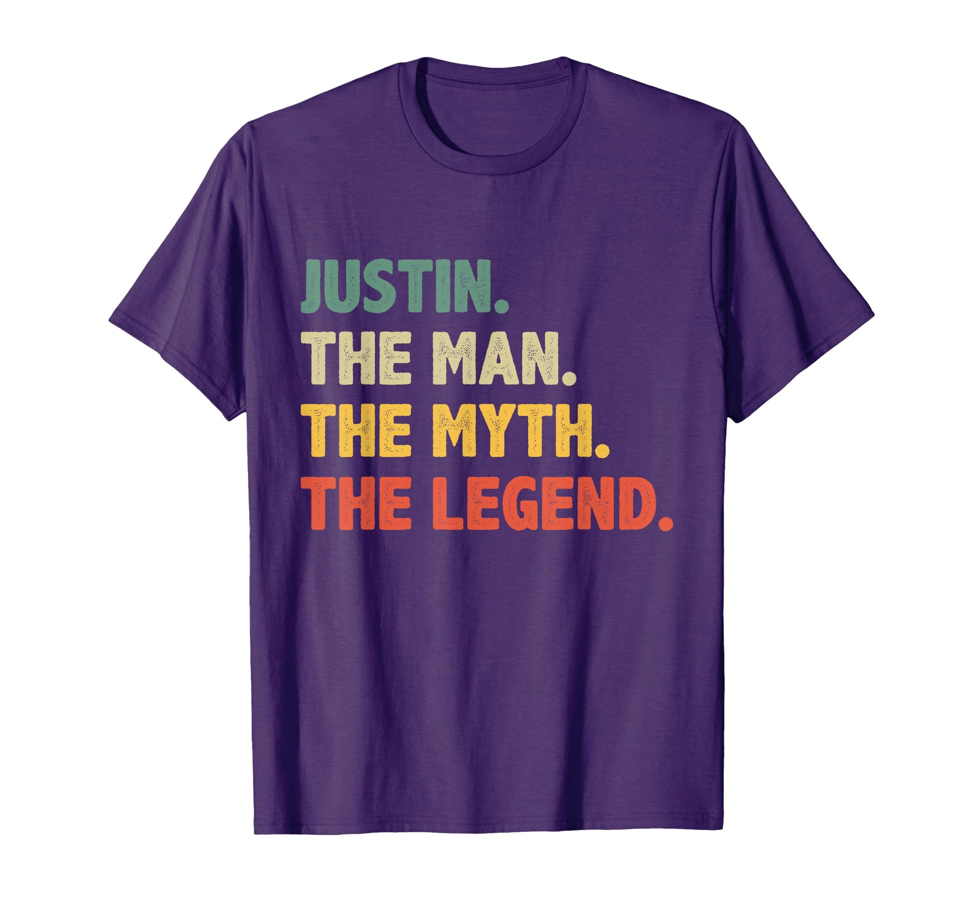 Justin Myth Legend Gift Justin T-Shirt - Fun Novelty Design Men Women - T-Shirt, Sweatshirt, Hoodie