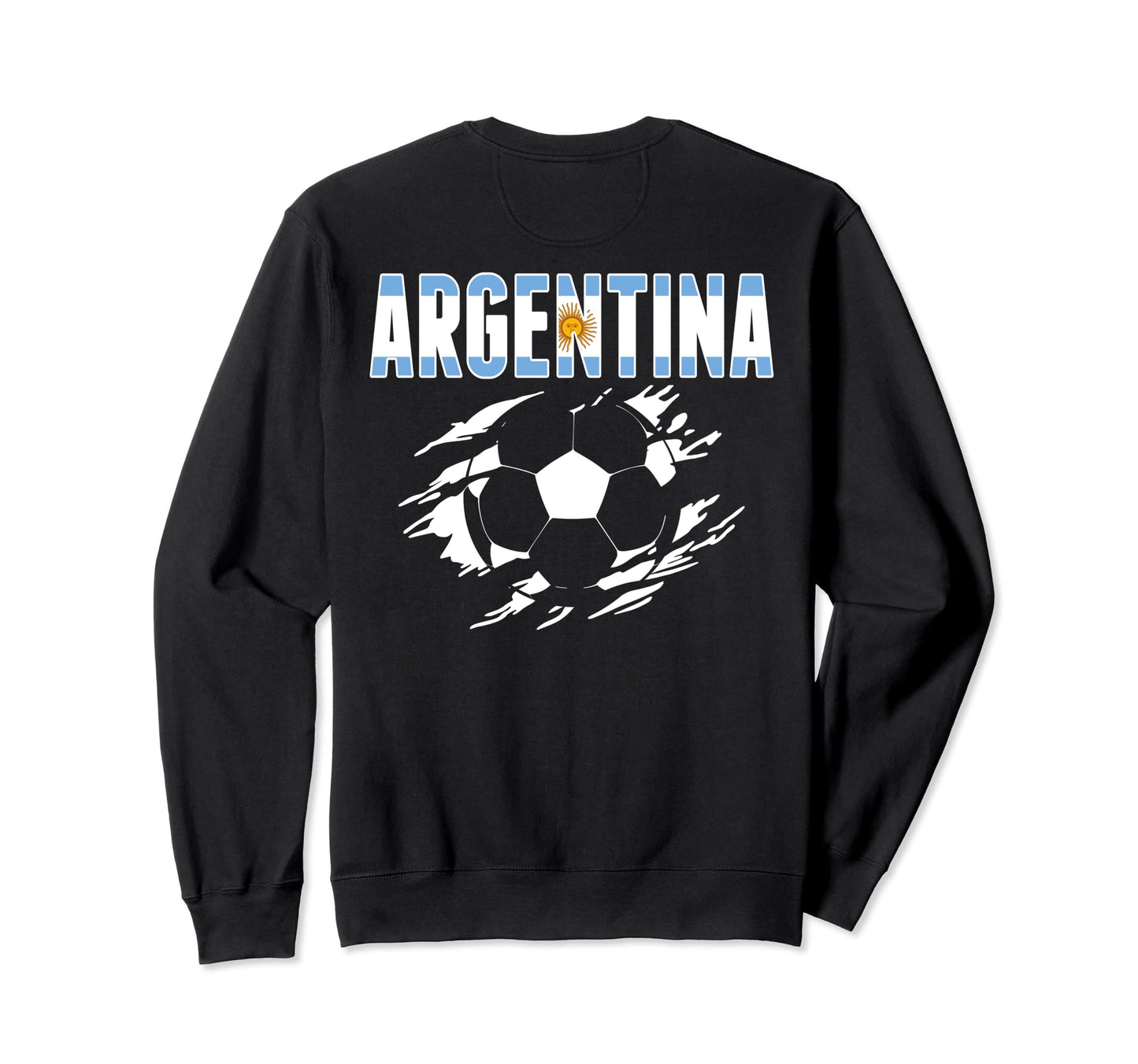 Argentina Soccer Fans Jersey Sweatshirt - Minimalist Print for Adults - T-Shirt, Sweatshirt, Hoodie