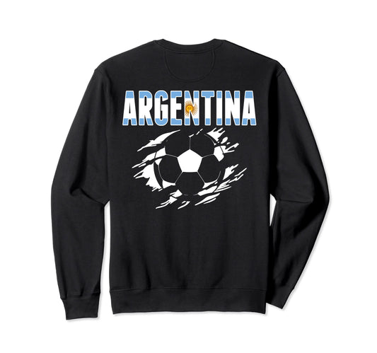 Argentina Soccer Fans Jersey Sweatshirt - Minimalist Print for Adults - T-Shirt, Sweatshirt, Hoodie