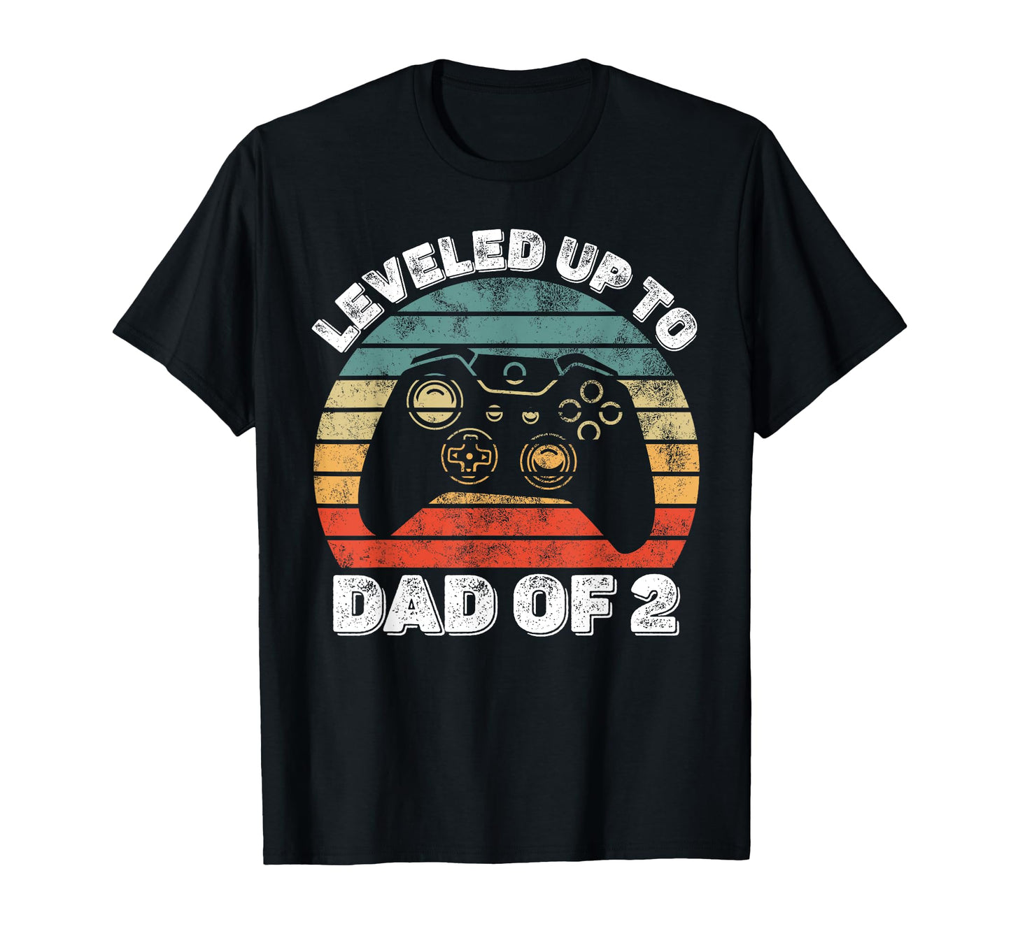 Gamer Dad Leveled Up To Dad 2 Video T-Shirt - Novelty Apparel Men Women - T-Shirt, Sweatshirt, Hoodie