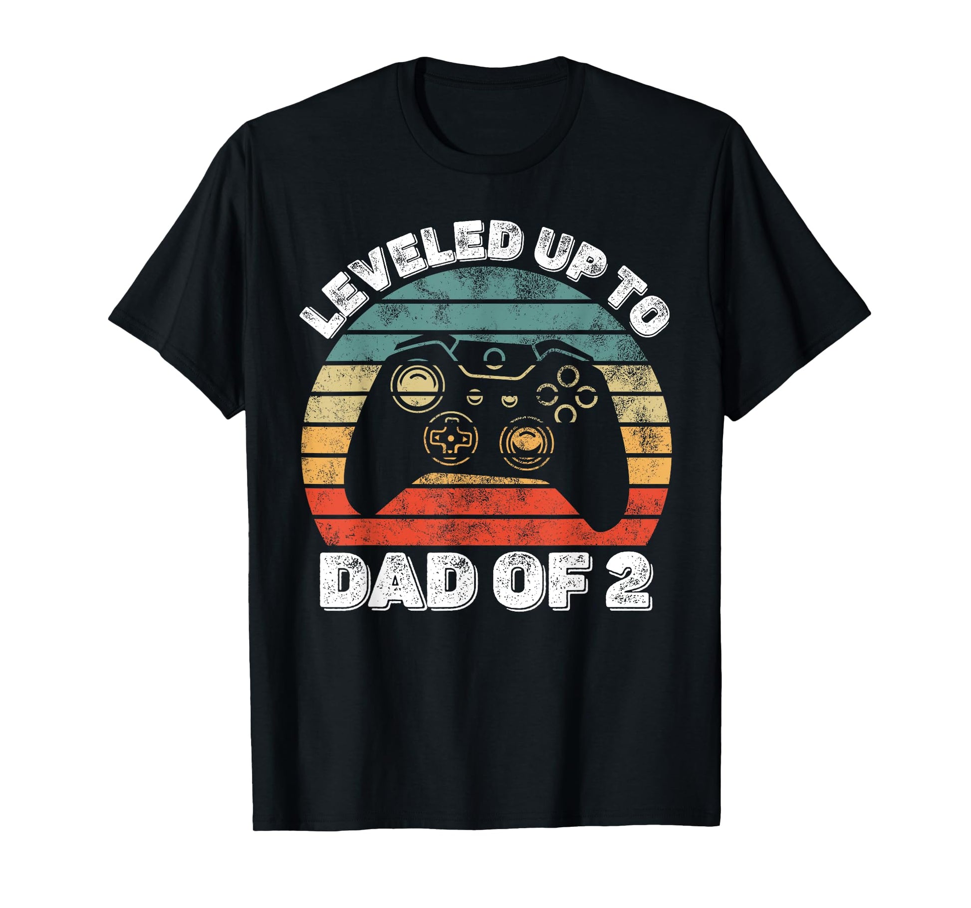Gamer Dad Leveled Up To Dad 2 Video T-Shirt - Novelty Apparel Men Women - T-Shirt, Sweatshirt, Hoodie