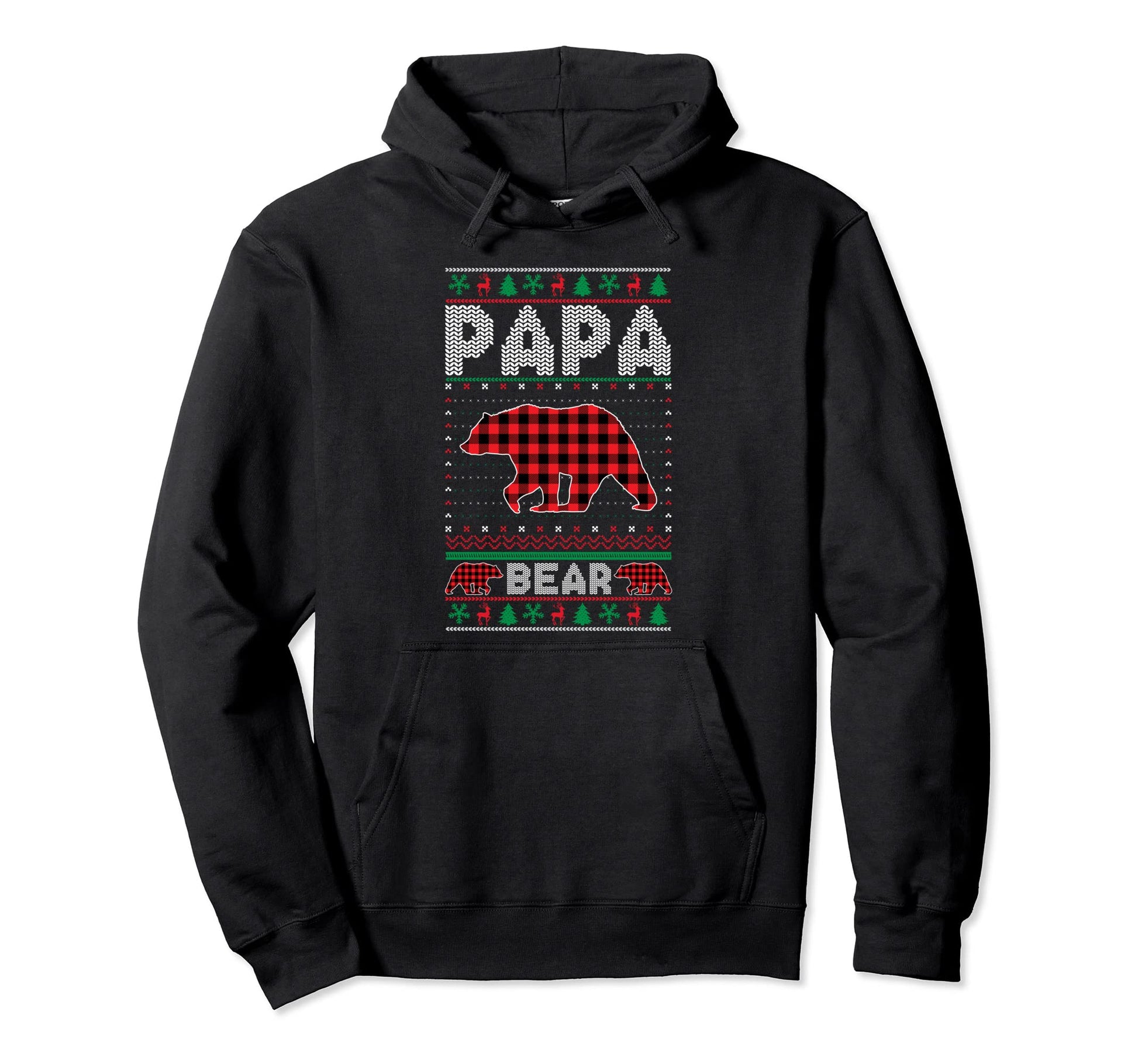 Bear Animal Lovers Papa Matching Ugly Hoodie - Unique Graphic Men Women - T-Shirt, Sweatshirt, Hoodie