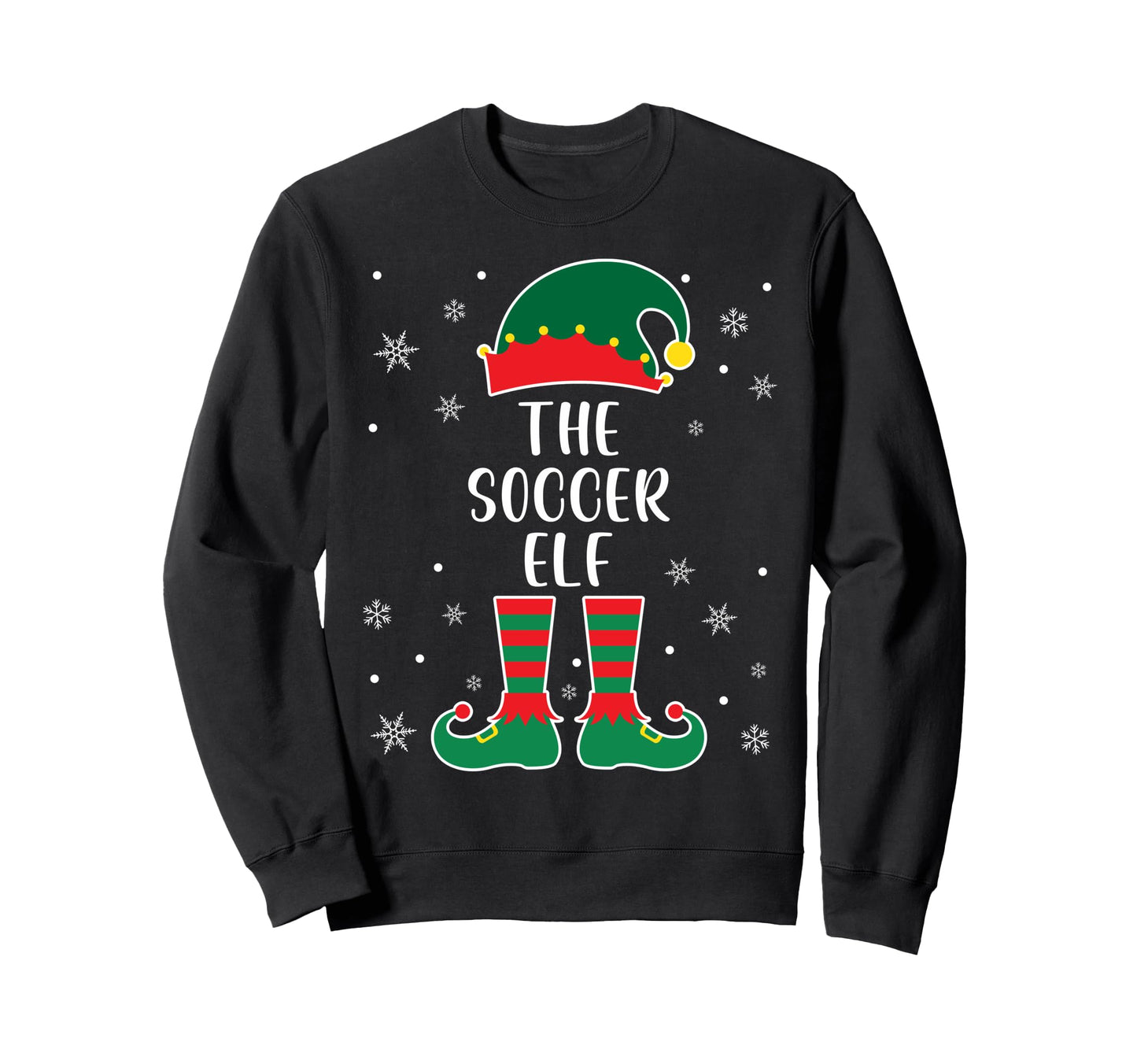 Soccer Elf Family Matching Soccer Sweatshirt - Custom Art Print Unisex - T-Shirt, Sweatshirt, Hoodie
