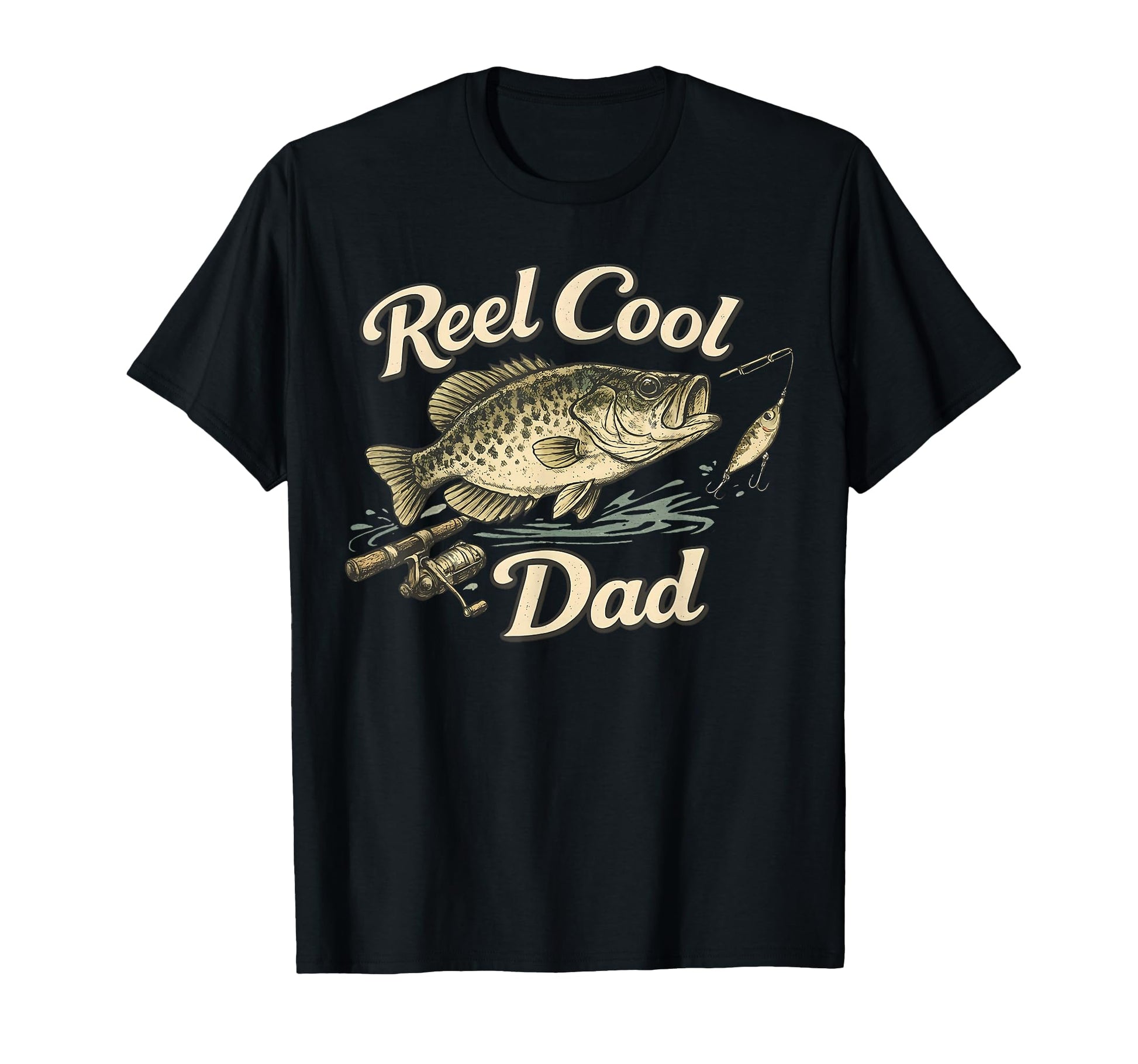 Reel Dad Fishing Fathers Day T-Shirt - Custom Art Print for Adults - T-Shirt, Sweatshirt, Hoodie