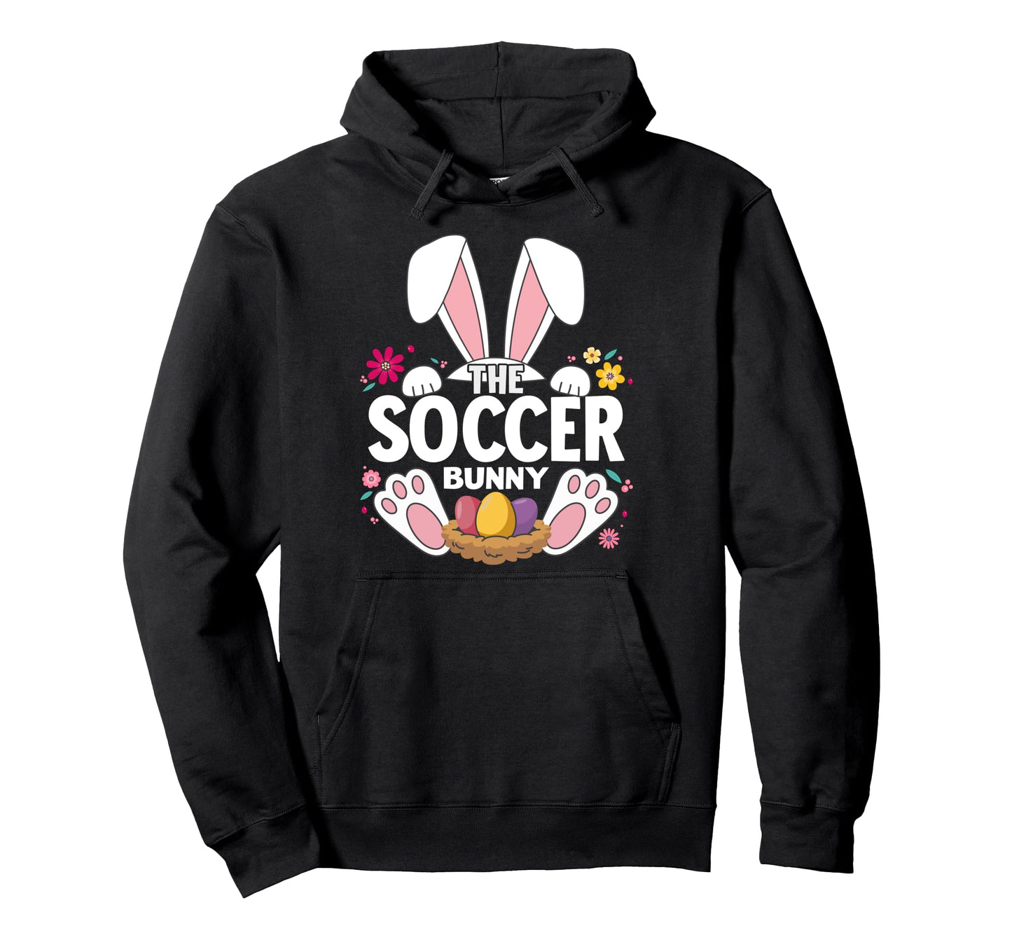 Matching Easter Soccer Bunny Hoodie - Casual Everyday Wear for Adults - T-Shirt, Sweatshirt, Hoodie