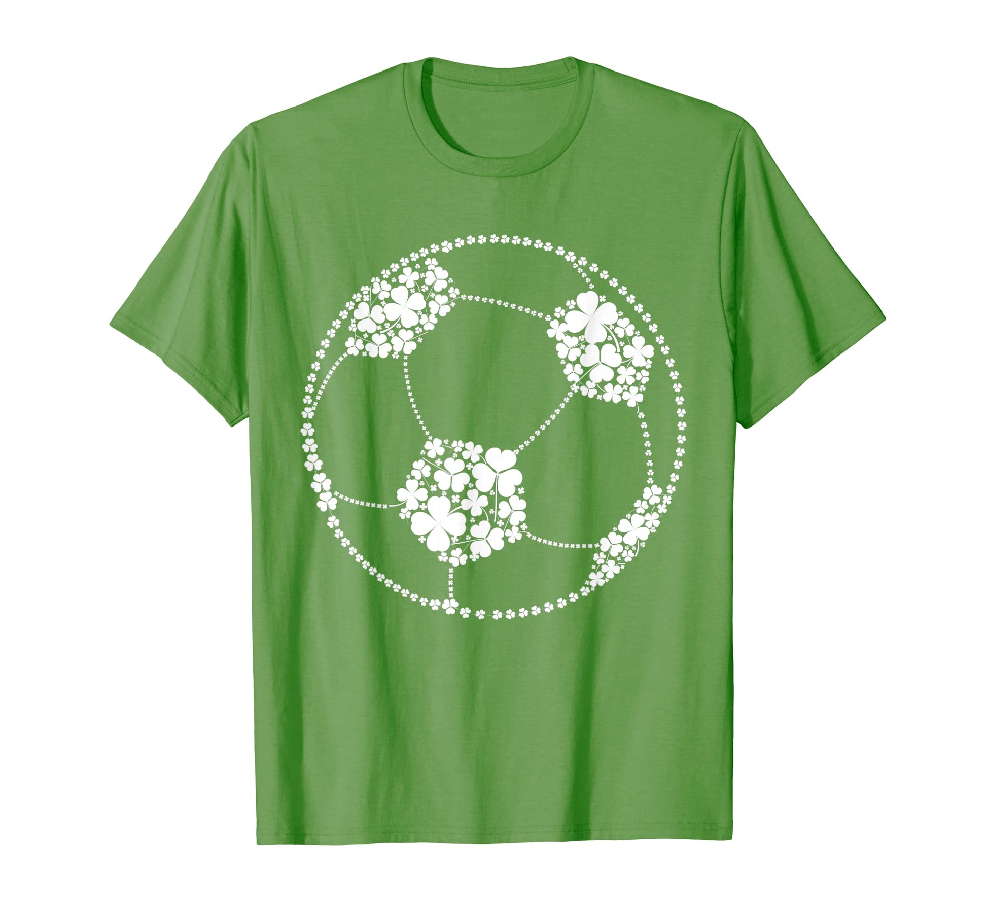 Funny Shamrock Soccer Ball St Patricks T-Shirt - Minimalist Print Unisex - T-Shirt, Sweatshirt, Hoodie