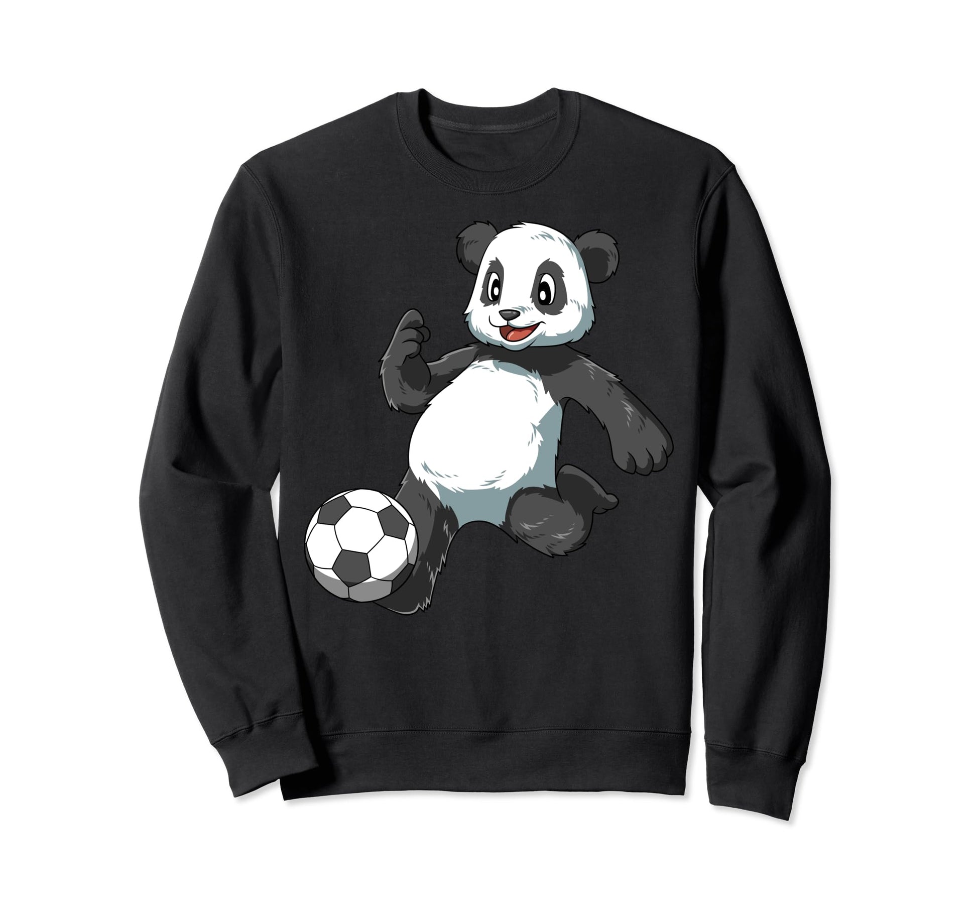 Panda Soccer Panda Playing Soccer Sweatshirt - Aesthetic Graphic Men Women - T-Shirt, Sweatshirt, Hoodie