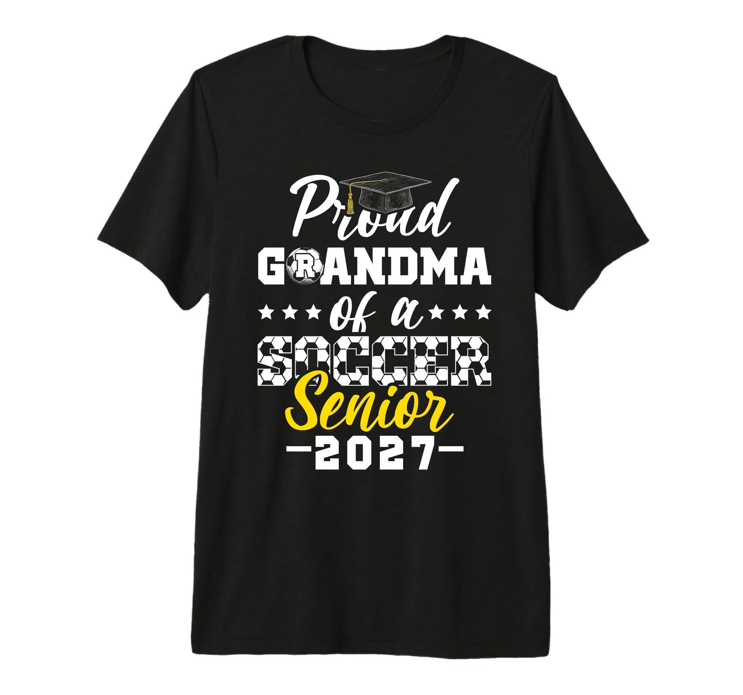 Proud Grandma Soccer Senior 2027 Tri T-Shirt - Minimalist Print Men Women - T-Shirt, Sweatshirt, Hoodie