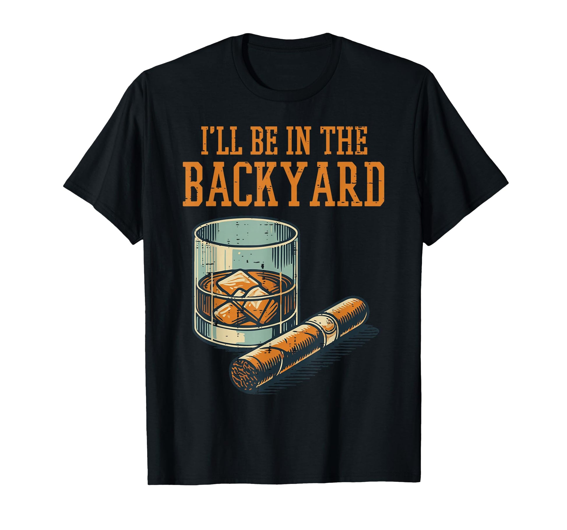 Ill Be Backyard Funny Dad Grandpa Uncle T-Shirt - Minimalist Print Unisex - T-Shirt, Sweatshirt, Hoodie