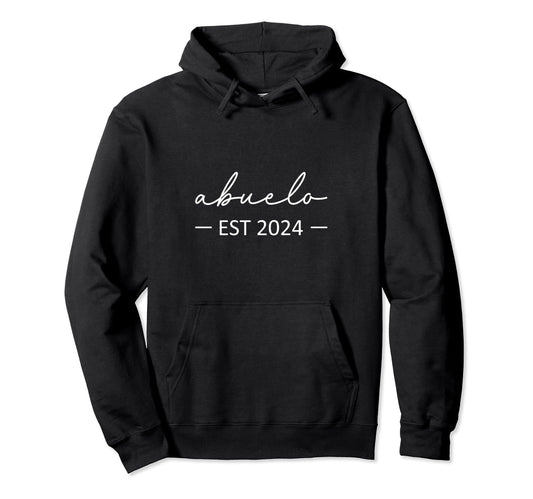 Abuelo Est 2024 New Dad Dad Grandpa Hoodie - Custom Art Print Men Women - T-Shirt, Sweatshirt, Hoodie