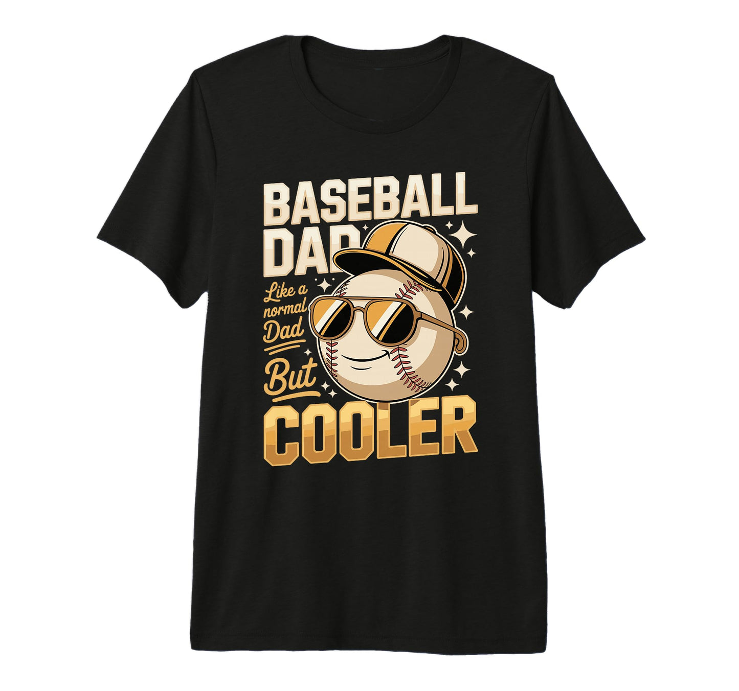 Mens Baseball Dad Like Normal Dad But T-Shirt - Trendy Graphic for Adults - T-Shirt, Sweatshirt, Hoodie