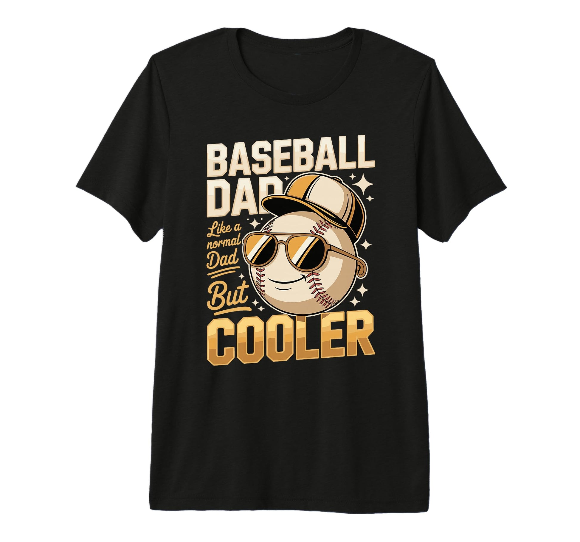 Mens Baseball Dad Like Normal Dad But T-Shirt - Trendy Graphic for Adults - T-Shirt, Sweatshirt, Hoodie