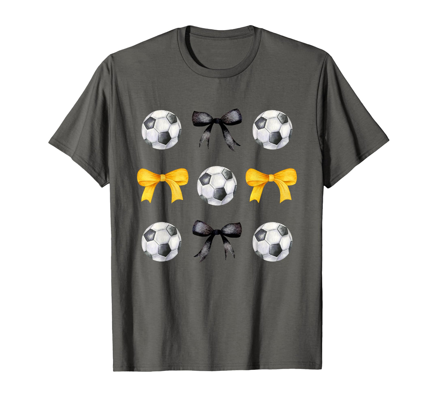 Soccer Ball Bows Womens Soccer T-Shirt - Fun Novelty Design for Adults - T-Shirt, Sweatshirt, Hoodie