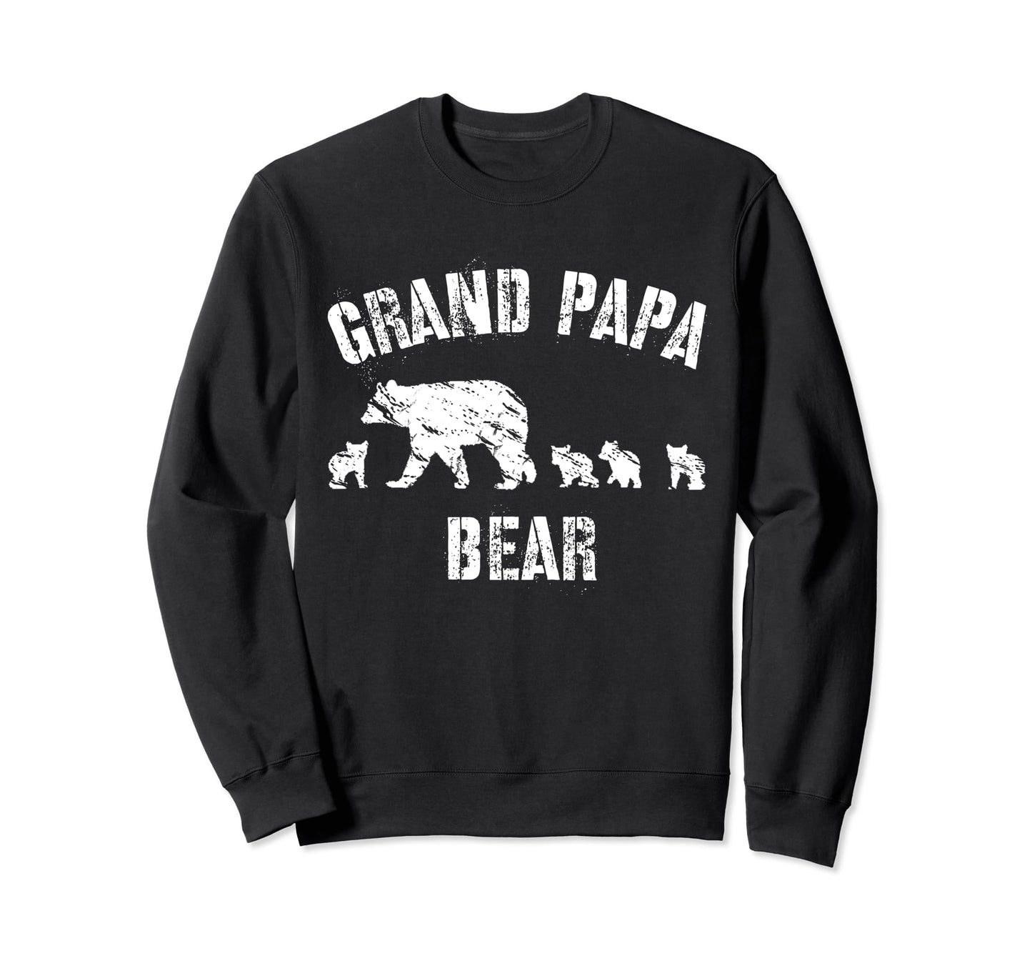 Grand Papa Bear 4 Four Cubs Sweatshirt - Novelty Apparel for Adults - T-Shirt, Sweatshirt, Hoodie