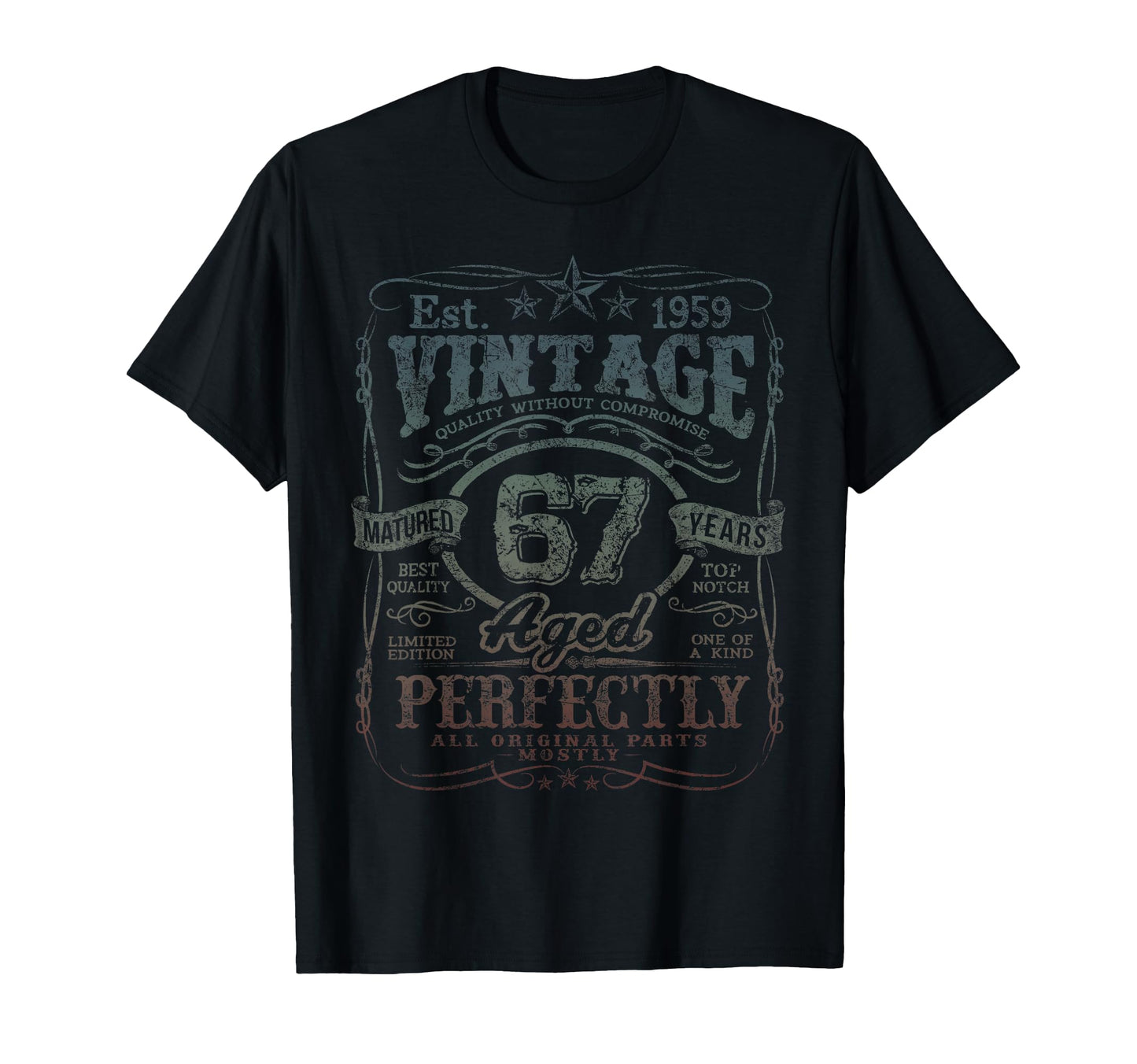 1959 67 Year Old 67Th Birthday T-Shirt - Trendy Graphic Men Women - T-Shirt, Sweatshirt, Hoodie