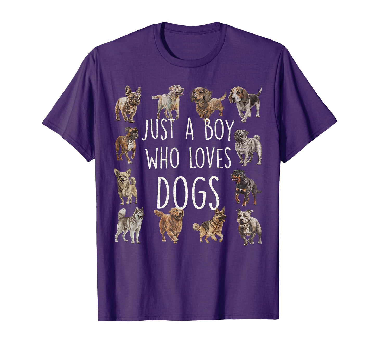 Just Who Loves Dogs Funny Puppy Dog T-Shirt - Unique Graphic Men Women - T-Shirt, Sweatshirt, Hoodie