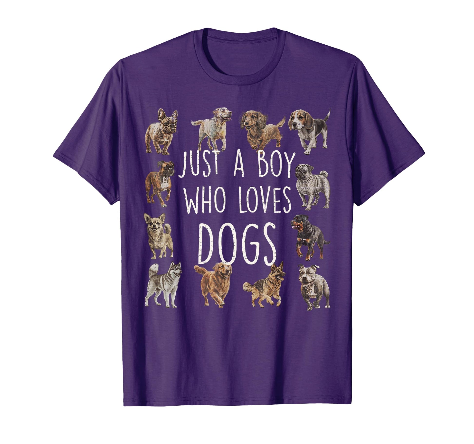 Just Who Loves Dogs Funny Puppy Dog T-Shirt - Unique Graphic Men Women - T-Shirt, Sweatshirt, Hoodie
