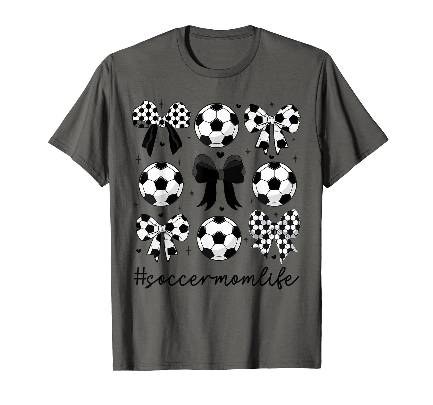 Coquette Bow Soccer Mom Life Game T-Shirt - Casual Everyday Wear Men Women - T-Shirt, Sweatshirt, Hoodie