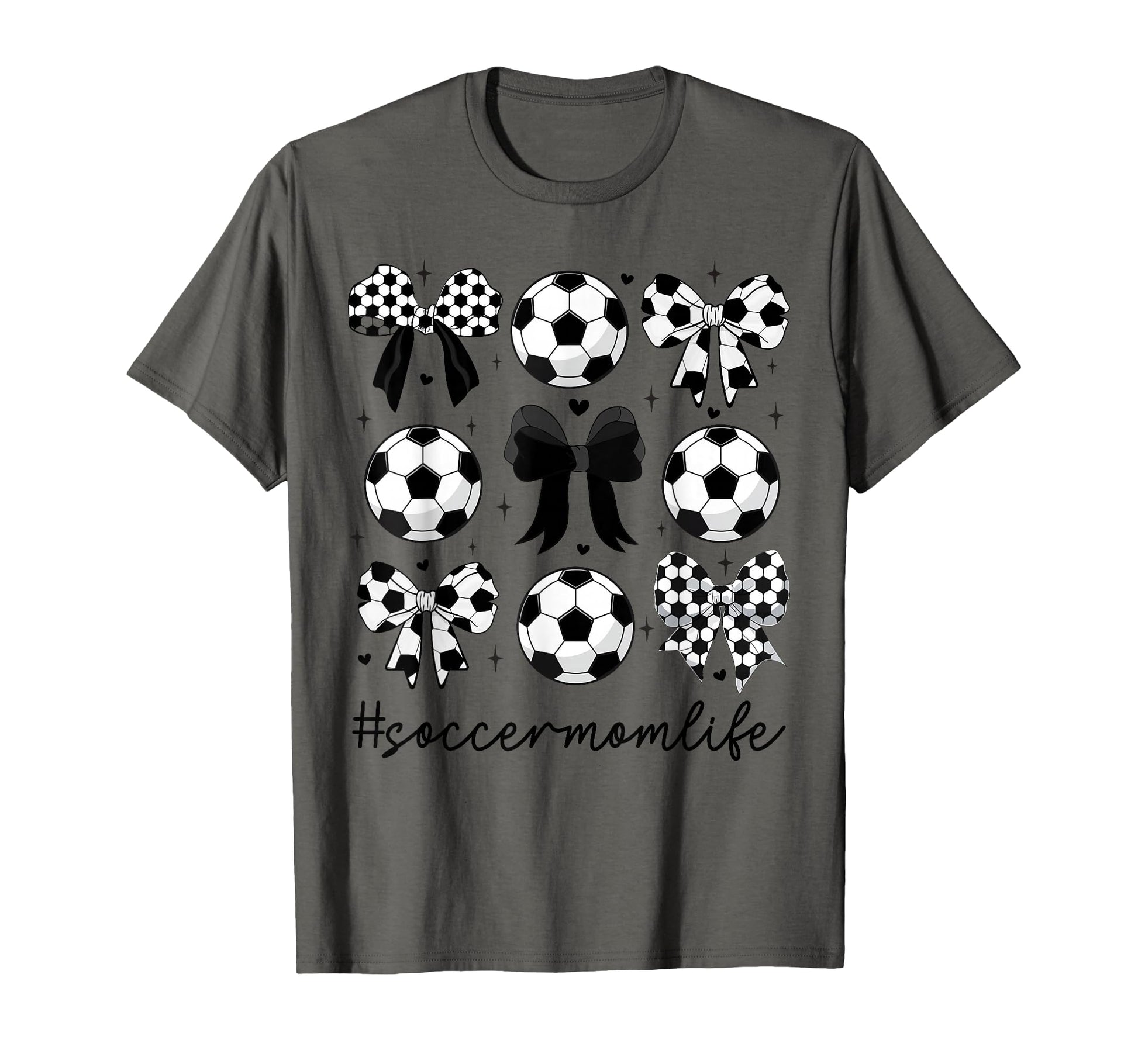 Coquette Bow Soccer Mom Life Game T-Shirt - Casual Everyday Wear Men Women - T-Shirt, Sweatshirt, Hoodie
