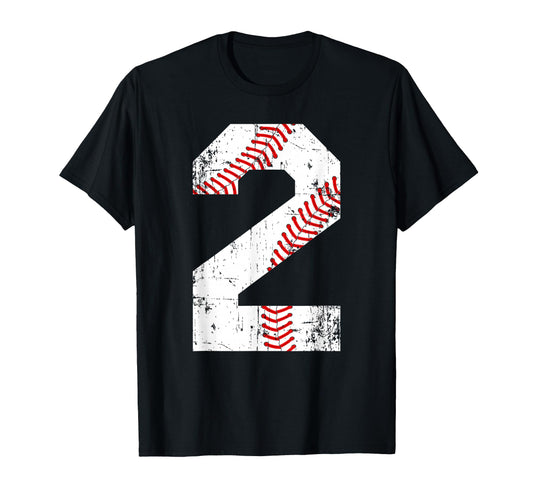 Baseball 2 Jersey Number T-Shirt - Novelty Apparel Men Women - T-Shirt, Sweatshirt, Hoodie