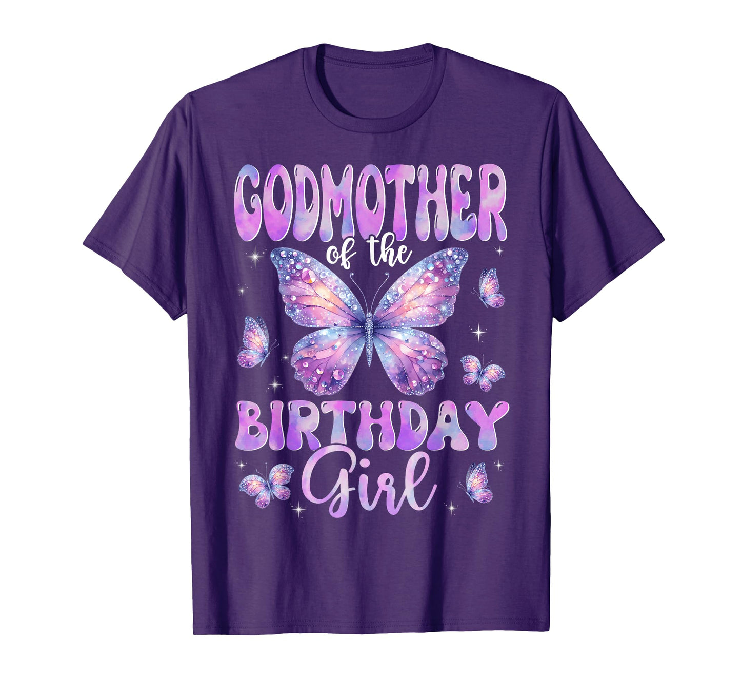 Godmother Birthday Butterfly Family T-Shirt - Custom Art Print for Adults - T-Shirt, Sweatshirt, Hoodie