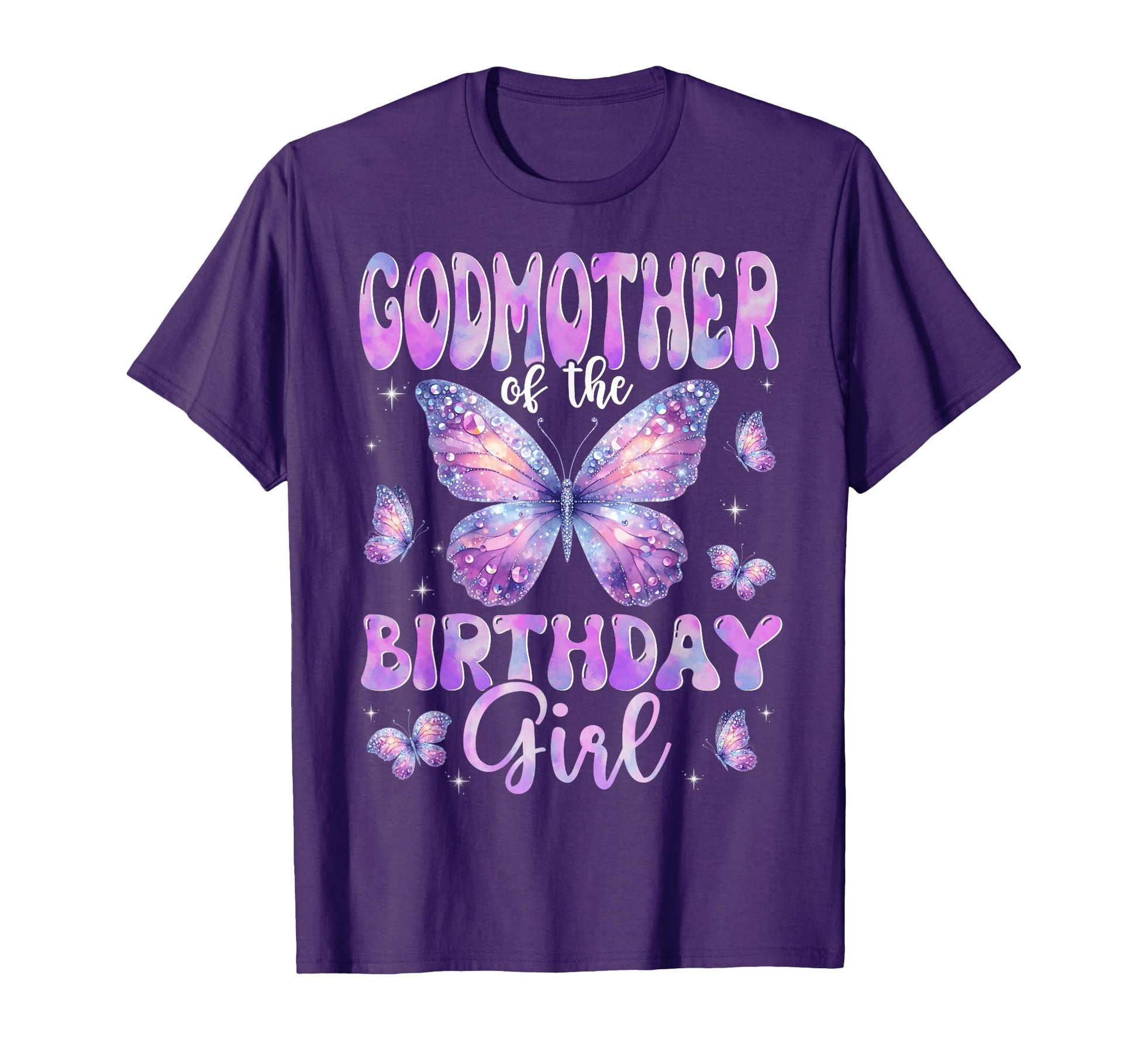 Godmother Birthday Butterfly Family T-Shirt - Custom Art Print for Adults - T-Shirt, Sweatshirt, Hoodie