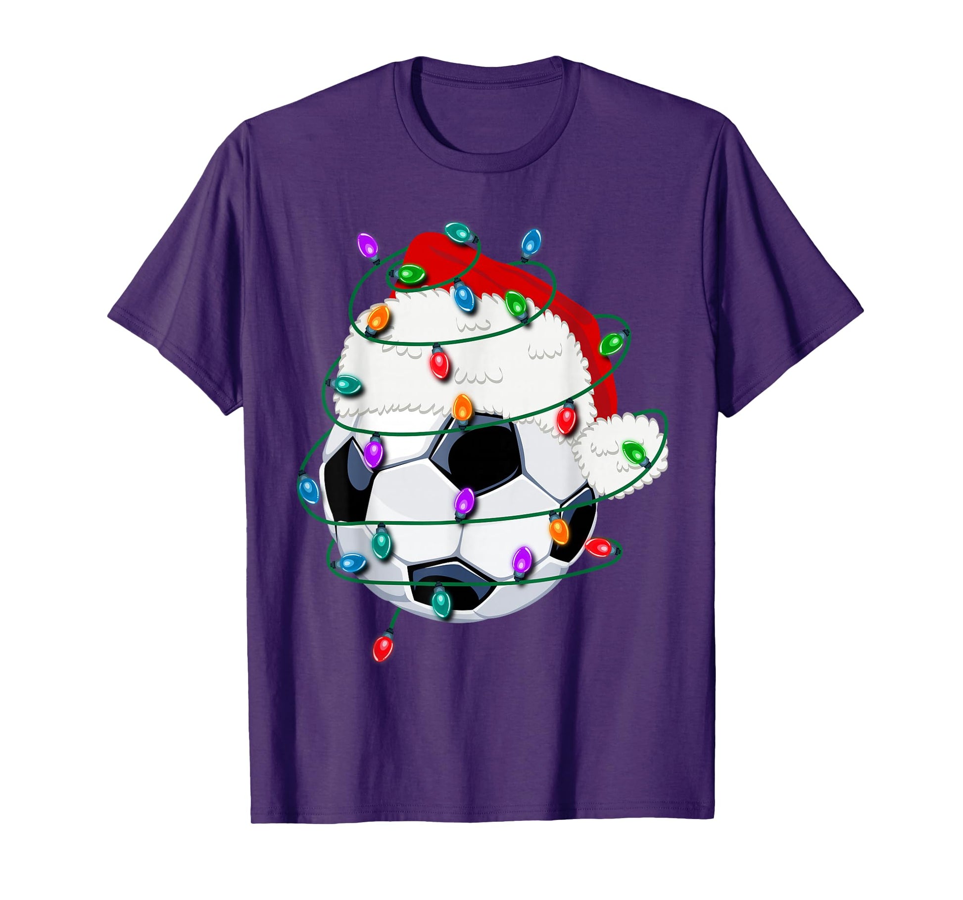 Santa Hat Gifts Light Ball Funny T-Shirt - Casual Everyday Wear Unisex - T-Shirt, Sweatshirt, Hoodie