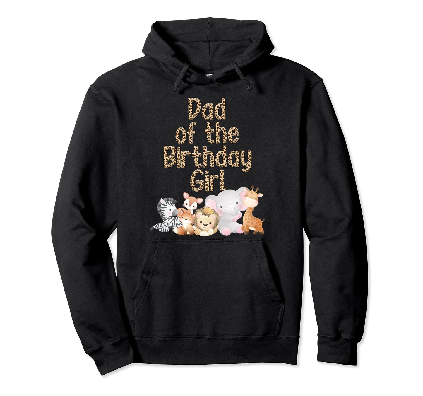 Dad Birthday Safari Zoo Animal Matching Hoodie - Graphic Print for Adults - T-Shirt, Sweatshirt, Hoodie