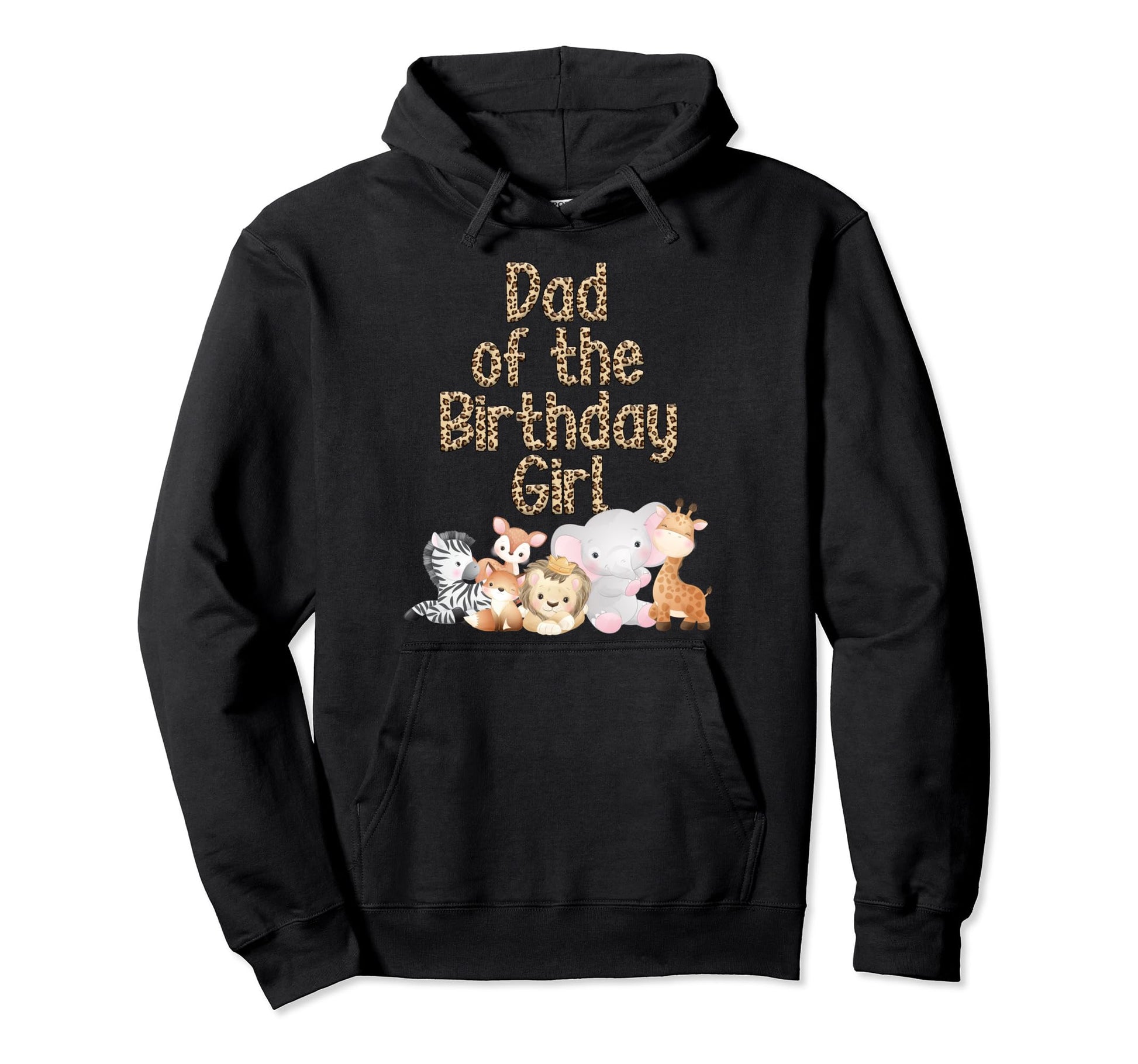Dad Birthday Safari Zoo Animal Matching Hoodie - Graphic Print for Adults - T-Shirt, Sweatshirt, Hoodie