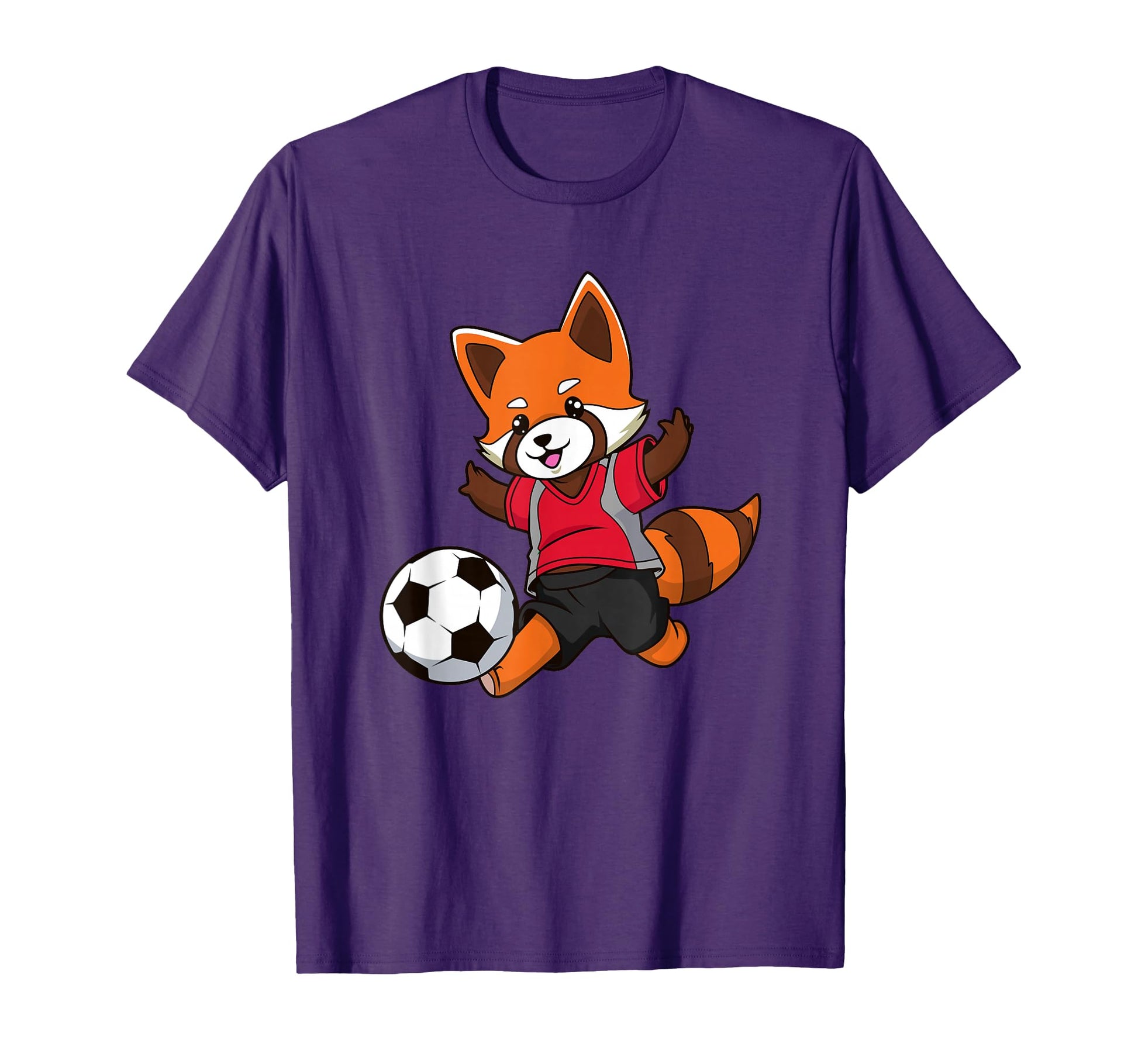 Pixelbull Red Panda Soccer Hoodie - Streetwear Style Unisex - T-Shirt, Sweatshirt, Hoodie