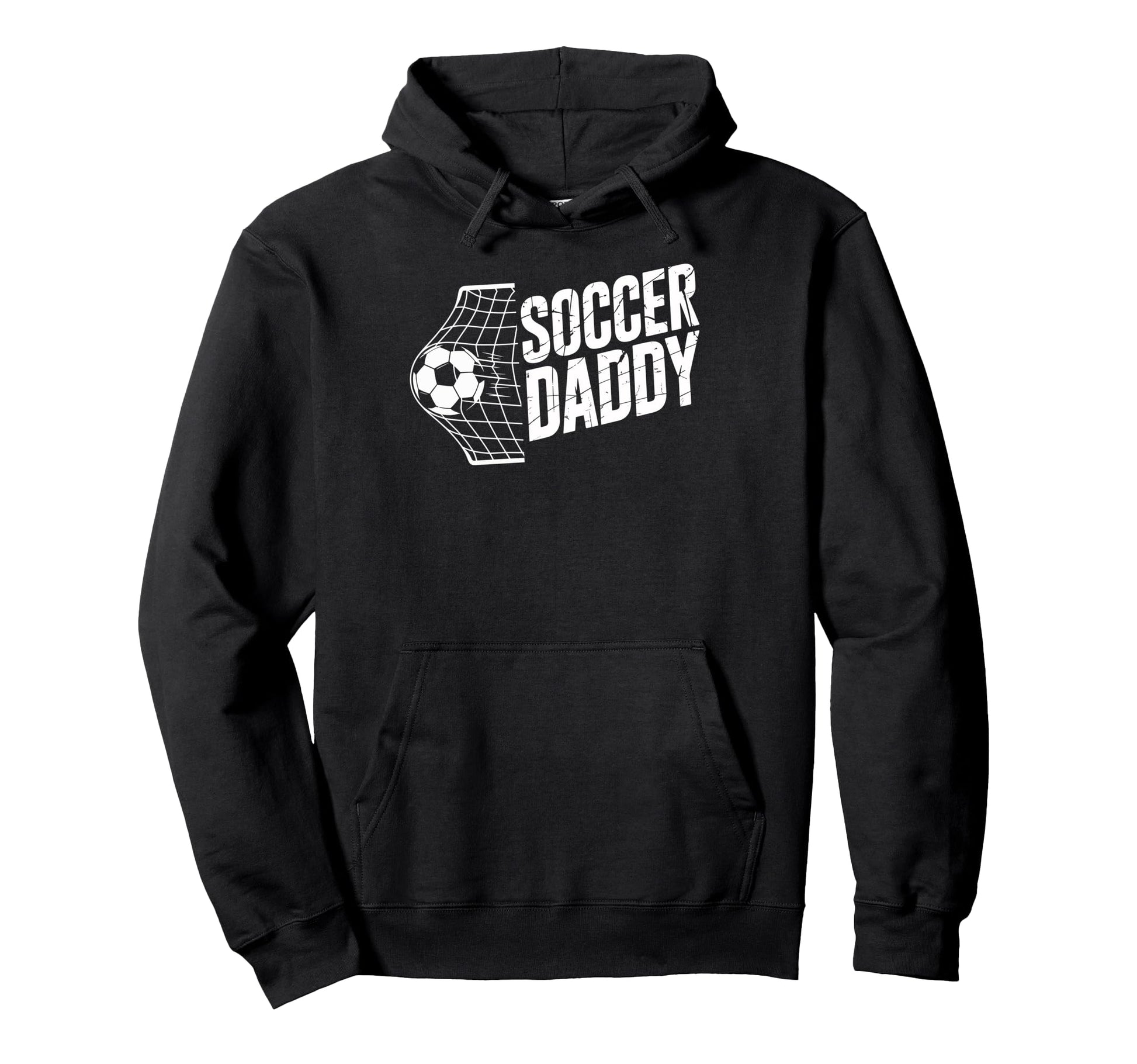 Vintrage Soccer Daddy Ball And Net Hoodie - Trendy Graphic for Adults - T-Shirt, Sweatshirt, Hoodie