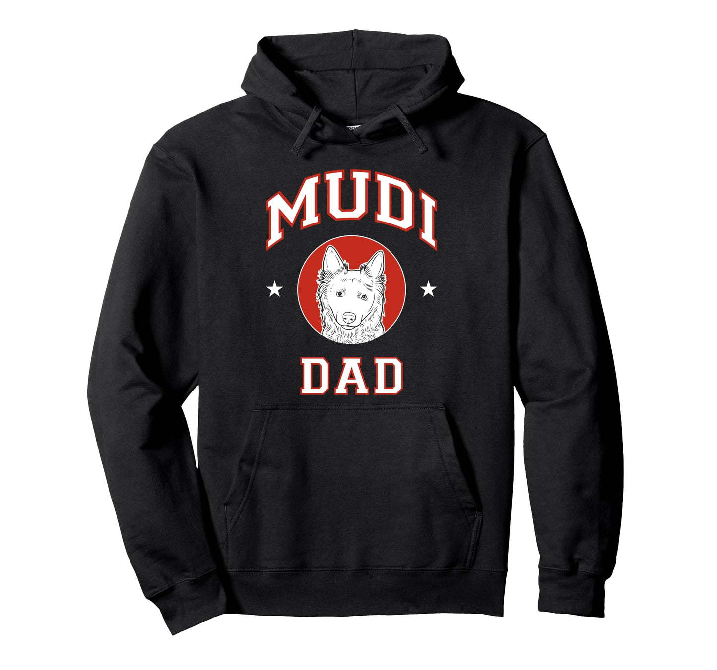 Mudi Dad Dog Father Hoodie - Minimalist Print Unisex - T-Shirt, Sweatshirt, Hoodie