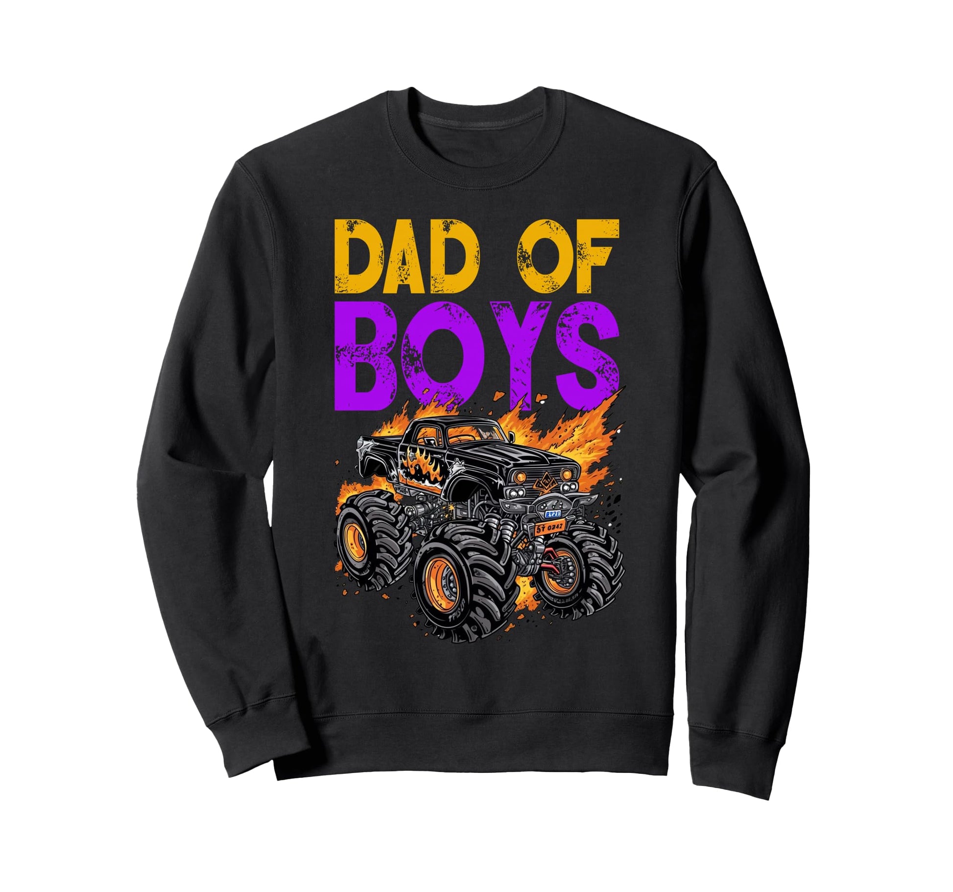 Monster Truck Dad Fathers Day Sweatshirt - Streetwear Style Men Women - T-Shirt, Sweatshirt, Hoodie