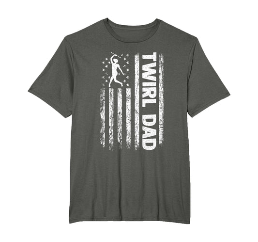Baton Twirler Dad Majorette Twirling T-Shirt - Aesthetic Graphic Unisex - T-Shirt, Sweatshirt, Hoodie