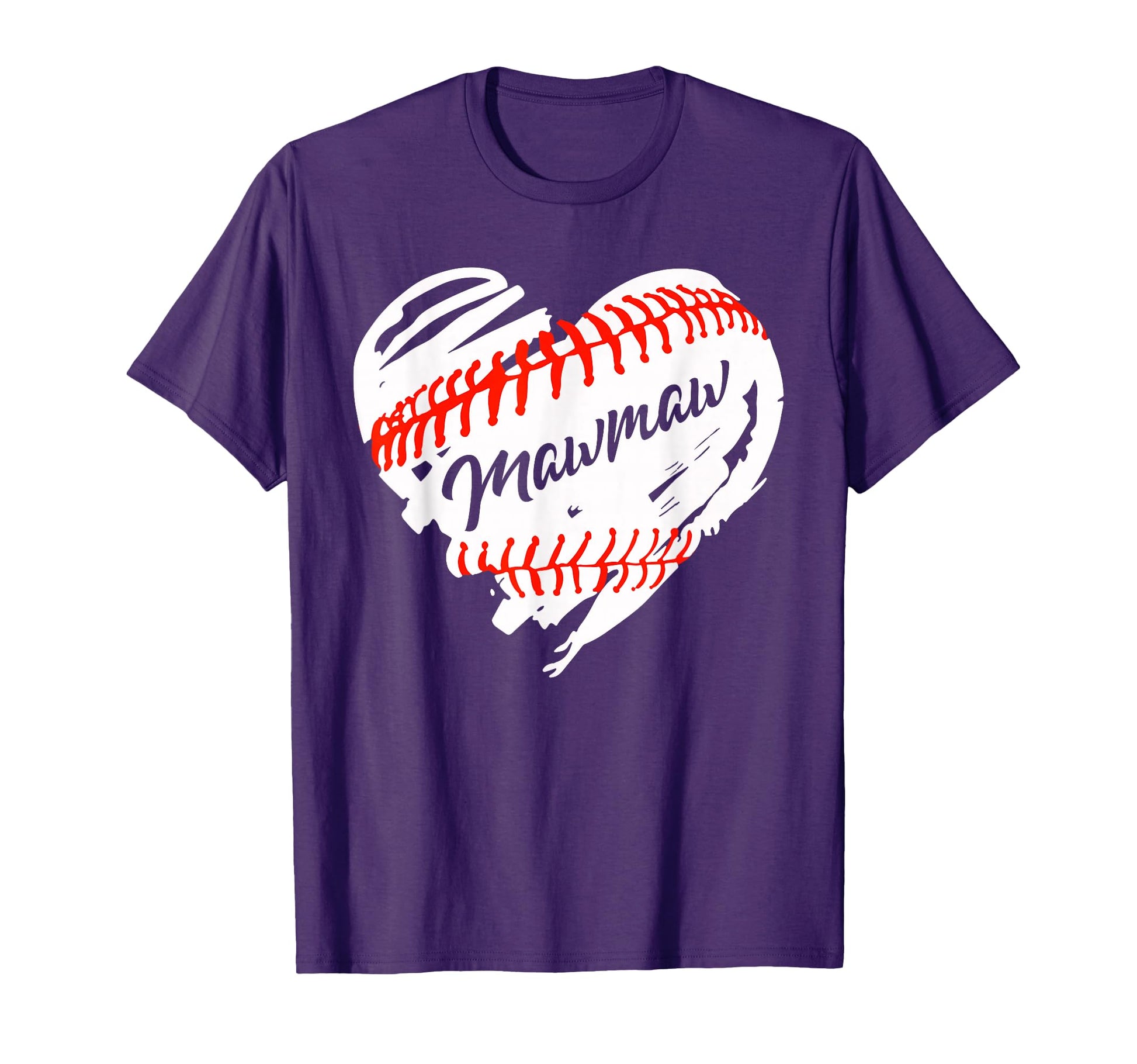 Baseball Heart Baseball Mawmaw T-Shirt - Fun Novelty Design for Adults - T-Shirt, Sweatshirt, Hoodie