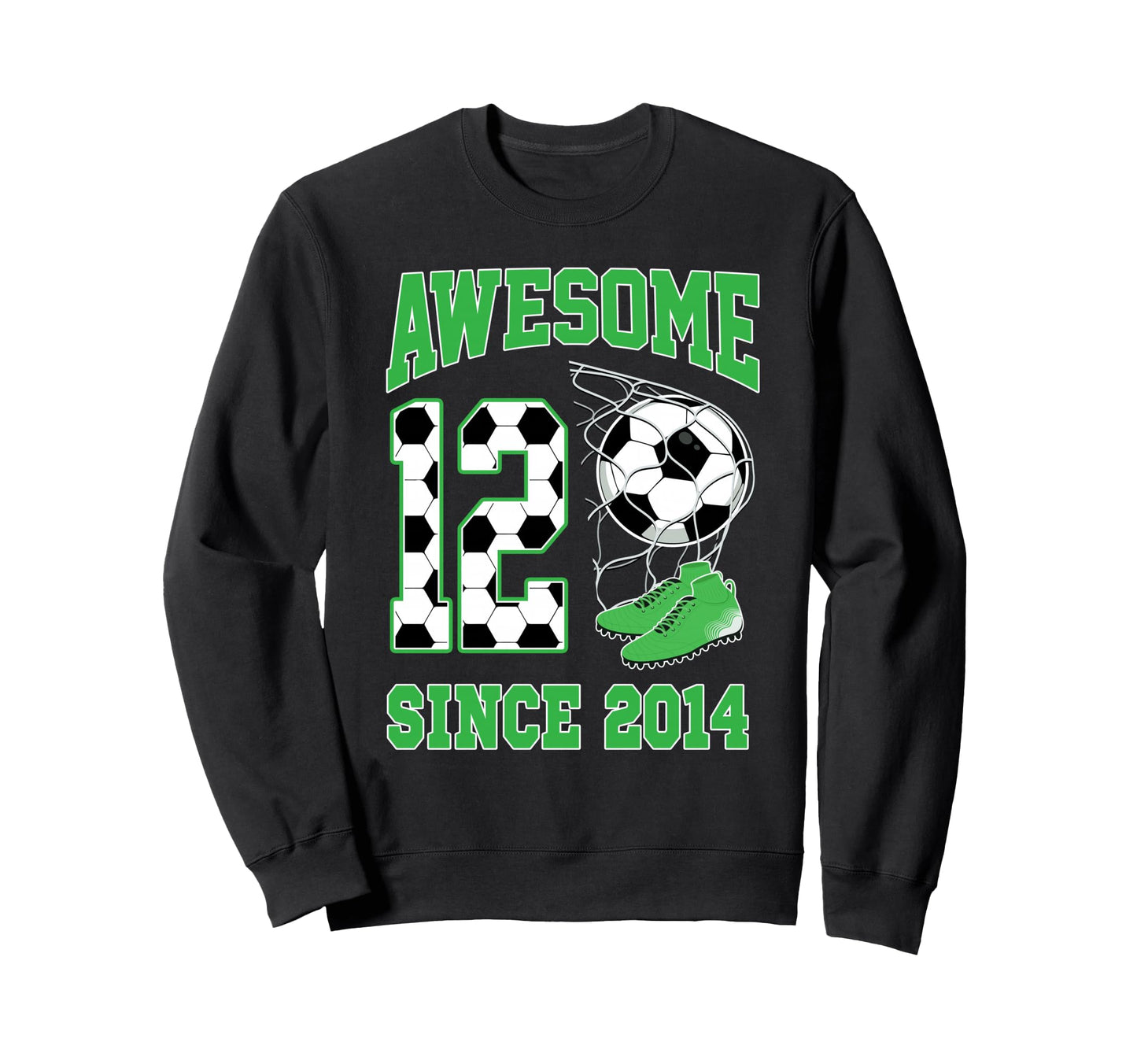 12 Year Old Awesome 12 Since Sweatshirt - Casual Everyday Wear Men Women - T-Shirt, Sweatshirt, Hoodie